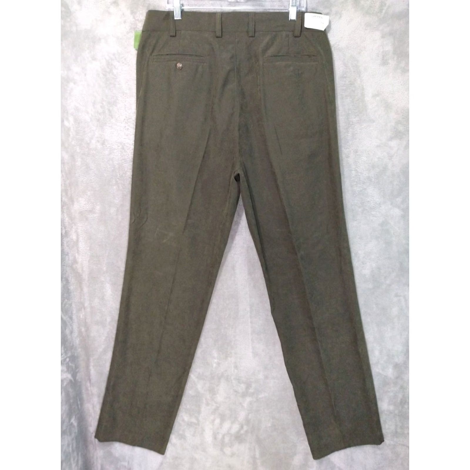 Orvis VINTAGE Orvis Dress Pants Mens 38 x 36 Green Watershed Buckskin Pleated Straight Leg Dress Pants Mens 38 Green Buckskin 90s Preppy Mens Size US 38 / EU 54 - 2 Thumbnail