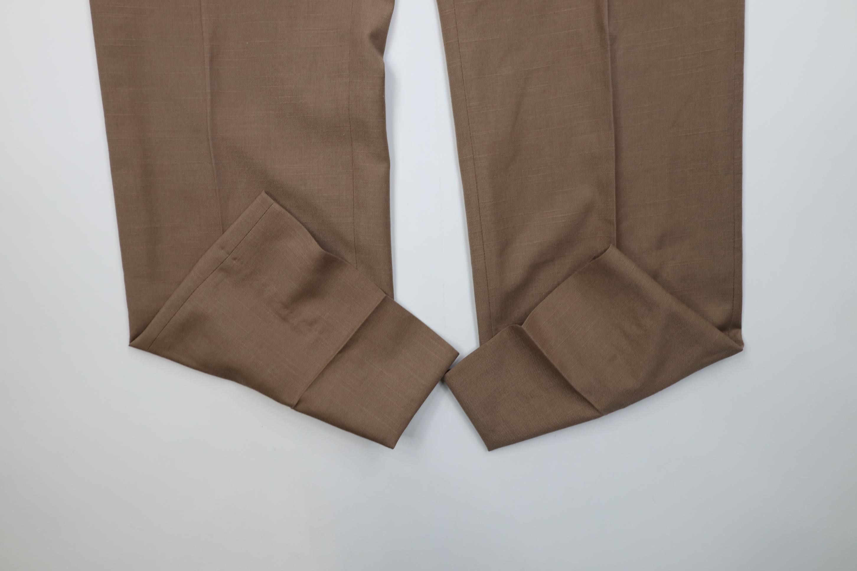 Vintage Vintage 70s Streetwear Knit Wide Leg Chino Pants Brown USA Size US 30 / EU 46 - 5 Thumbnail