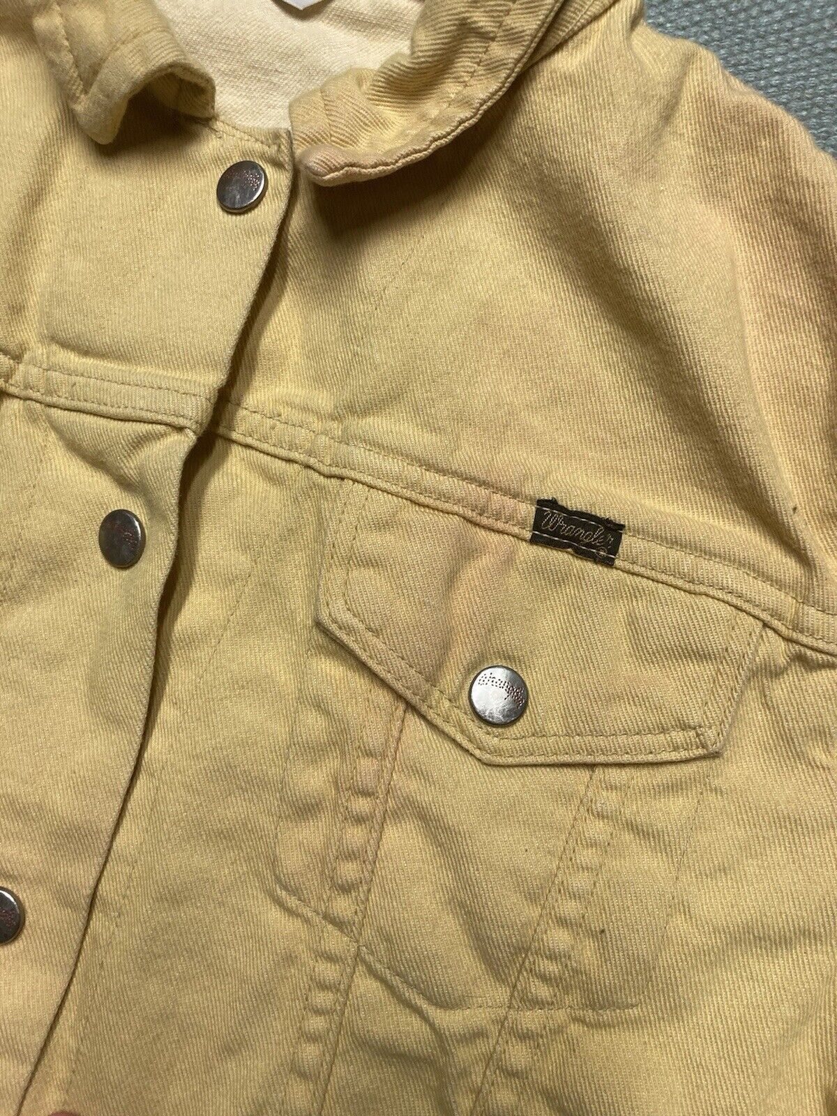 Vintage × Wrangler 70s wrangler denim trucker jacket snap women’s size 38 Size M / US 6-8 / IT 42-44 - 3 Thumbnail
