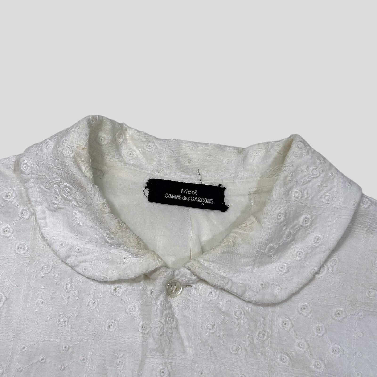 Comme des Garcons Comme Des Garçons Tricot Reversible Broderie Floral Shirt S Size S / US 4 / IT 40 - 4 Thumbnail