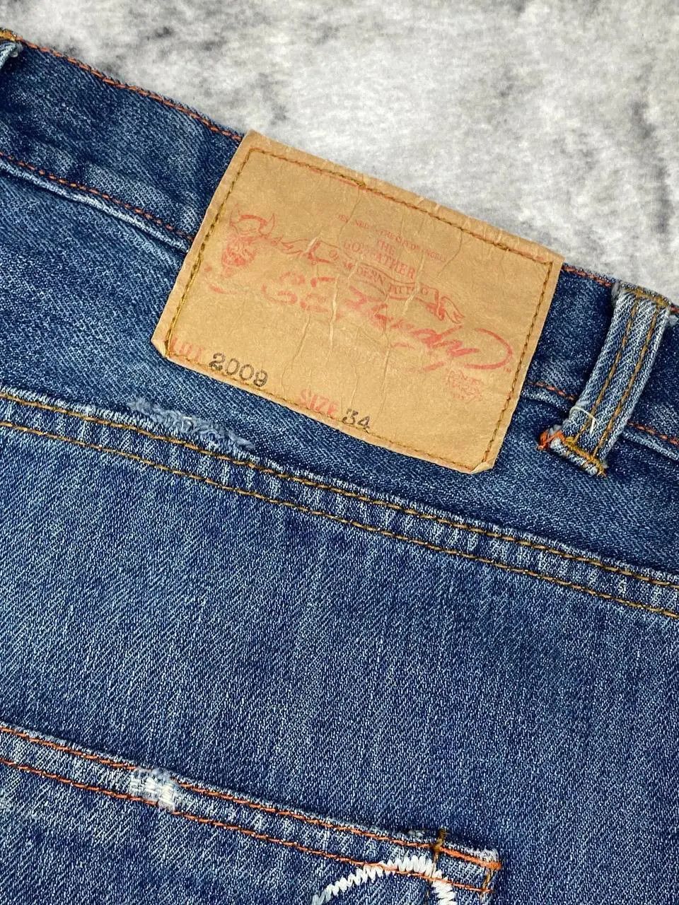 Ed Hardy Vintage Ed Hardy by Christian Audigier Denim Jeans Big Logo Size US 34 / EU 50 - 6 Thumbnail