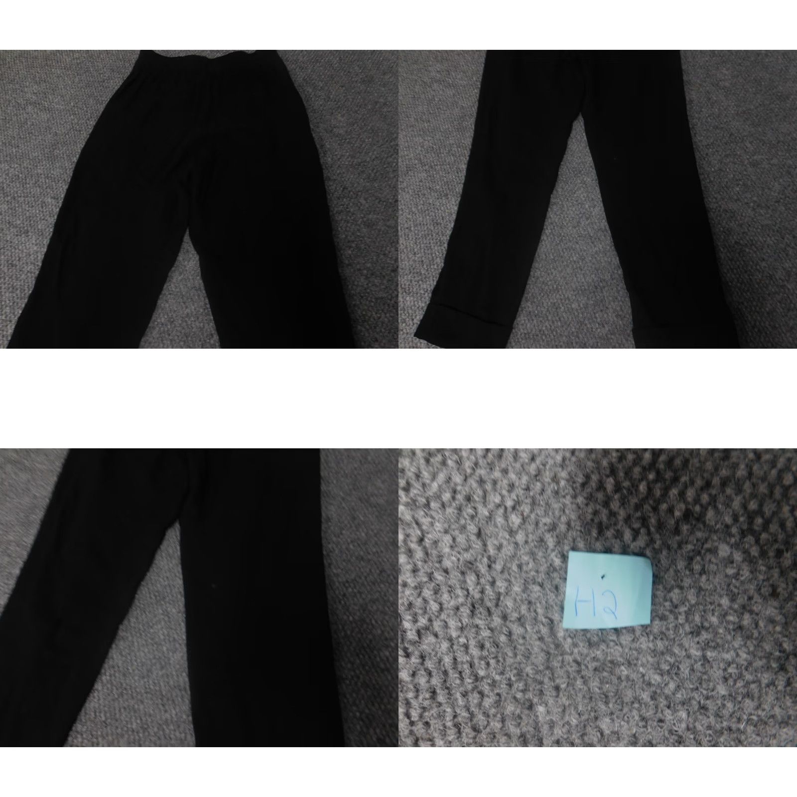 Vintage A New Day Pants Womens 2 Black Stretch Straight Capri Regular Waist 24in Inseam 26in Knit Cotton Spandex Size 26" / US 2 / IT 38 - 9 Thumbnail