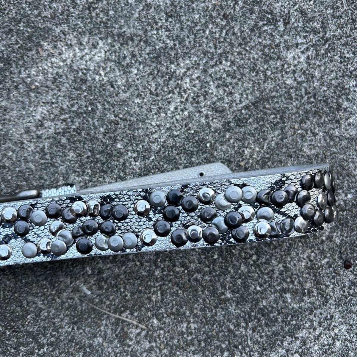 Vintage Vintage studded leather belt 🐍 (Kapital Style) Size ONE SIZE - 9 Thumbnail