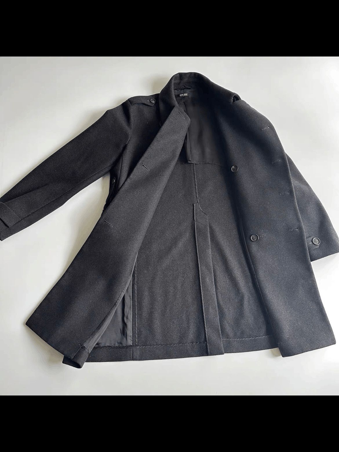 Miu Miu Sz 46 Vintage Miu Miu 06AW Pilot Coat-2508 Size US S / EU 44-46 / 1 - 3 Thumbnail