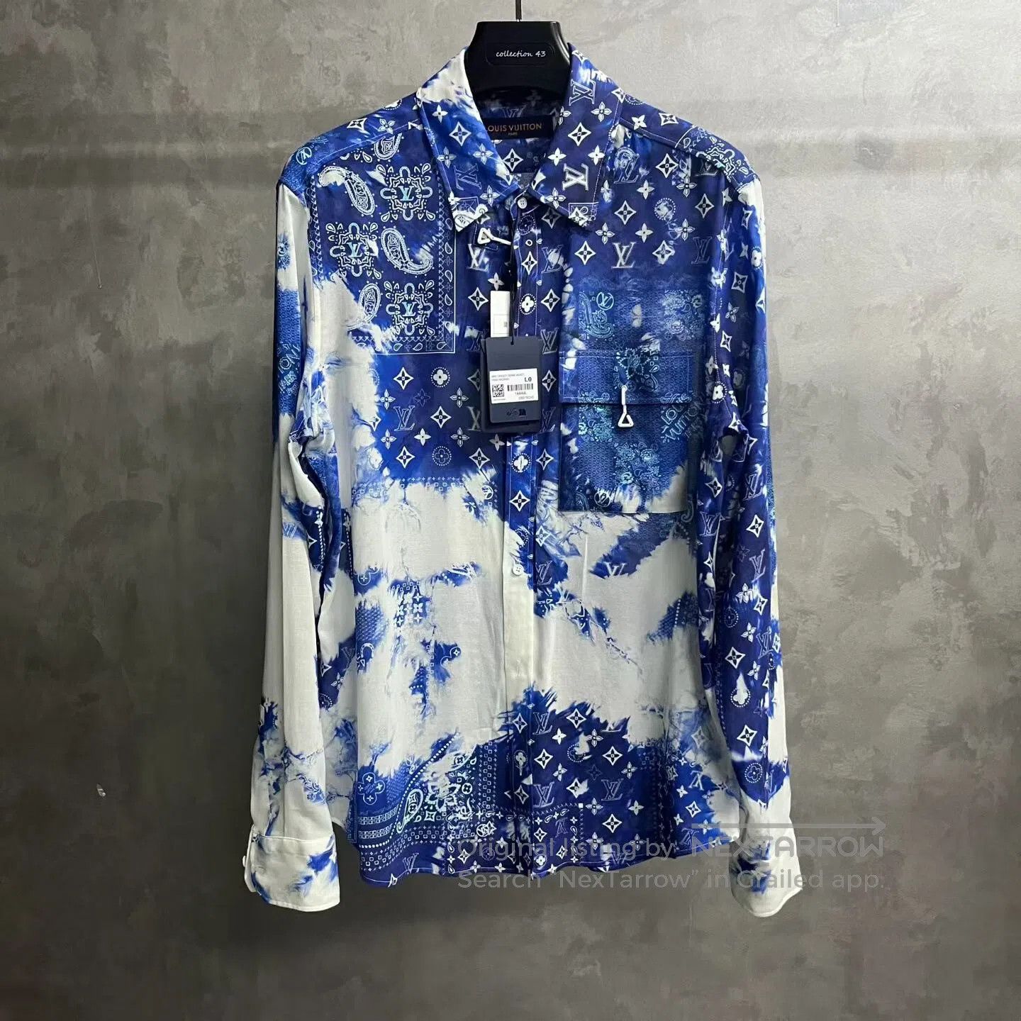 Louis Vuitton Louis Vuitton bandhnu LOGO Long-sleeved shirt with single Size US L / EU 52-54 / 3 - 1 Thumbnail