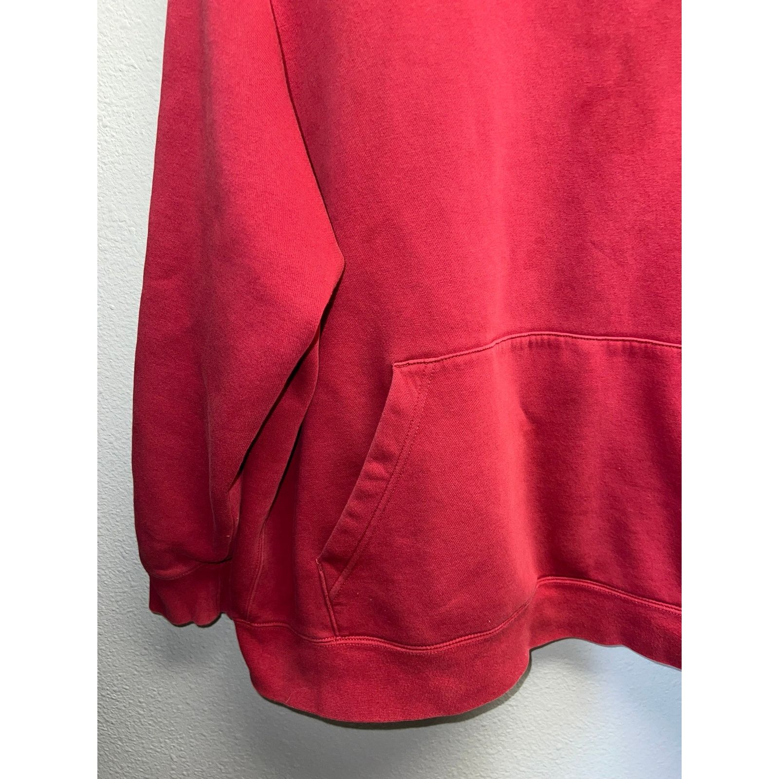 Nike Nike Red Hoodie Kangaroo Pocket Pullover Dark Red Stained 3X Size US XXL / EU 58 / 5 - 5 Thumbnail