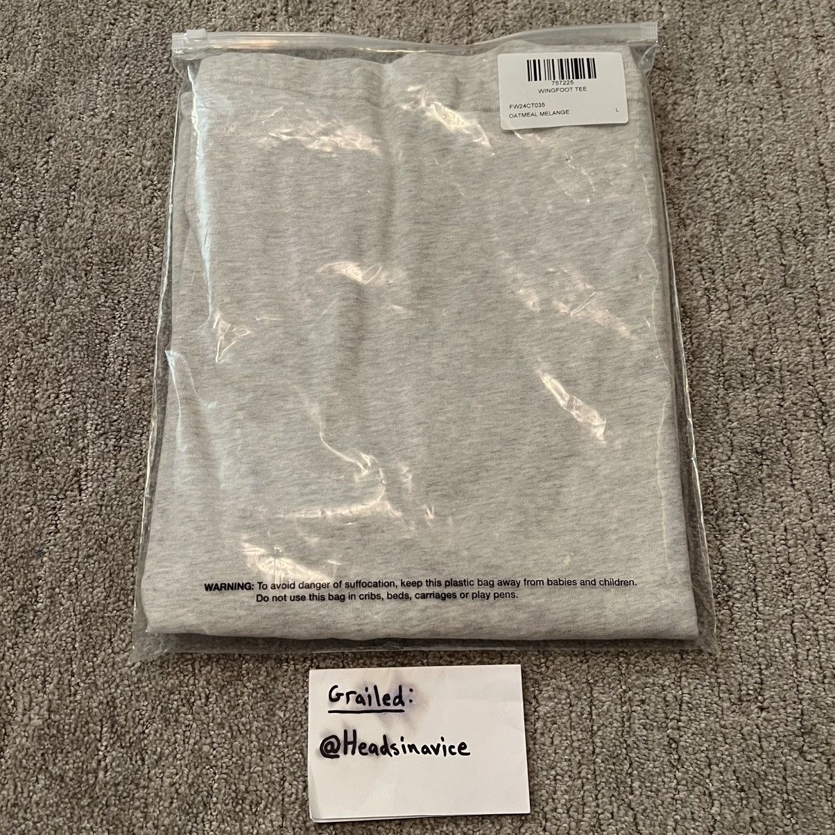 Aime Leon Dore Aimé Leon Dore Wingfoot Tee Oatmeal Melange ALD FW24 Size US L / EU 52-54 / 3 - 8 Thumbnail