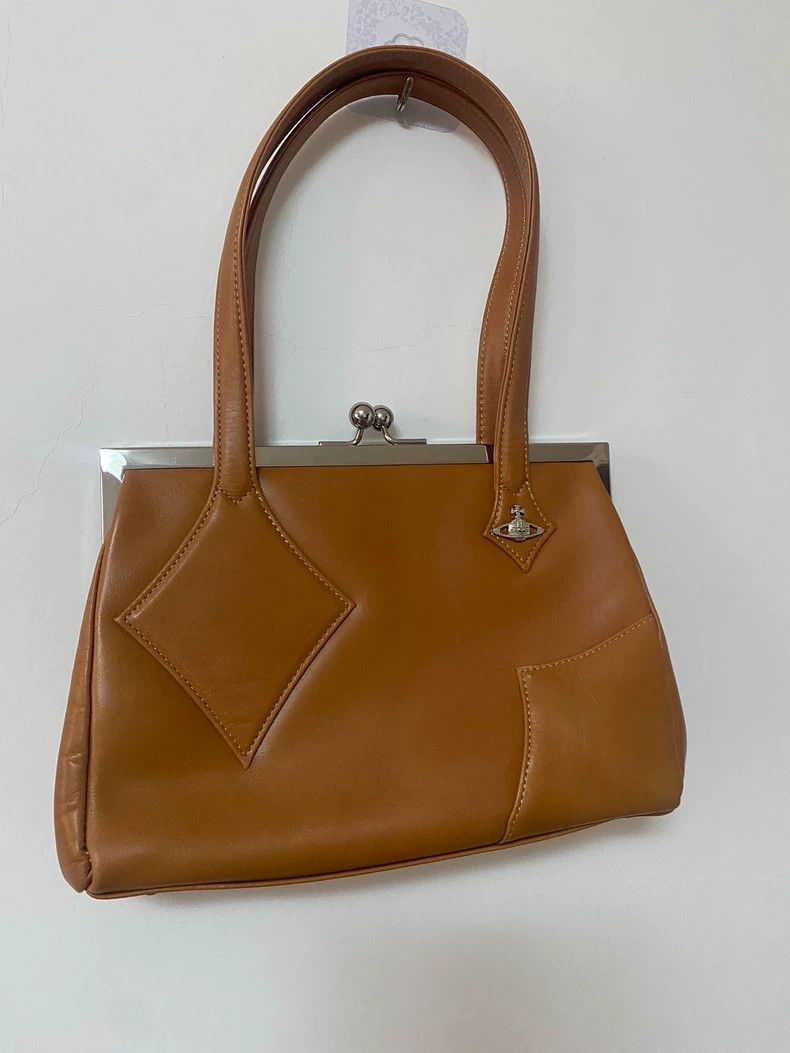 Vivienne Westwood Vivienne Westwood size os Brown second-hand gold purse bag Size ONE SIZE - 1 Thumbnail