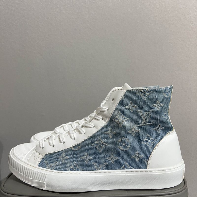 Louis Vuitton Louis Vuitton Tattoo High-Top Denim Sneakers 0079 Size US 8 / EU 41 - 1 Thumbnail