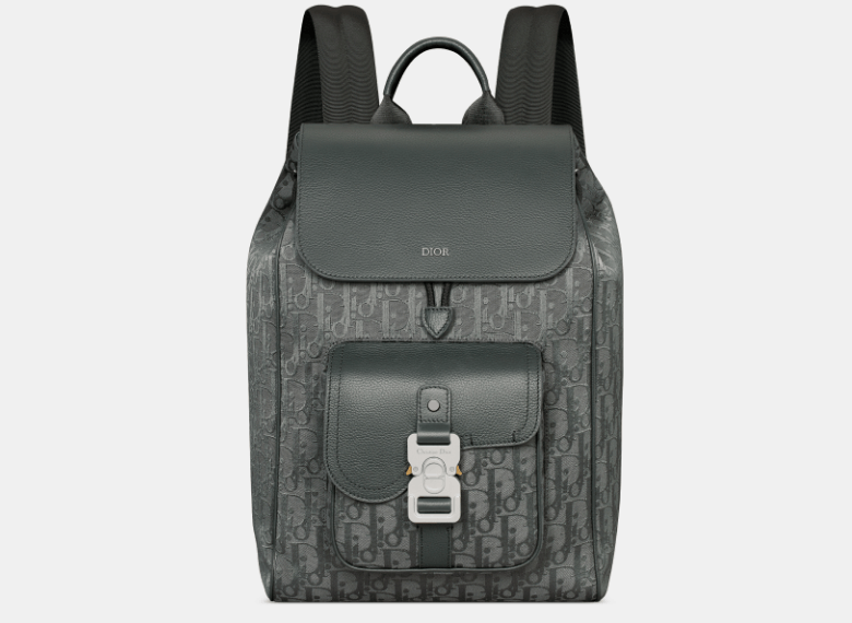 Dior o1w1db10426 1ADBA2 Size : OS / Saddle Backpack in Gray Size ONE SIZE - 1 Thumbnail