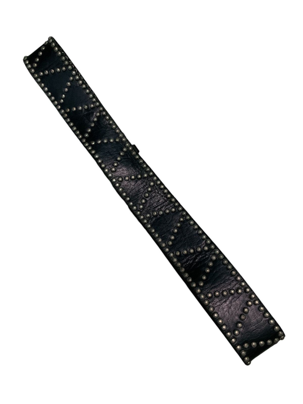 Guess × Leather 💥Vtg Guess Studs Leather Belt Size ONE SIZE - 2 Thumbnail