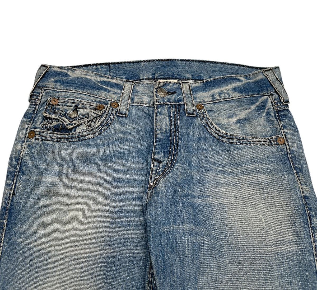 True Religion × Vintage Rare Design Vintage True Religion Made In Usa Jeans 2000s Size US 31 - 3 Thumbnail