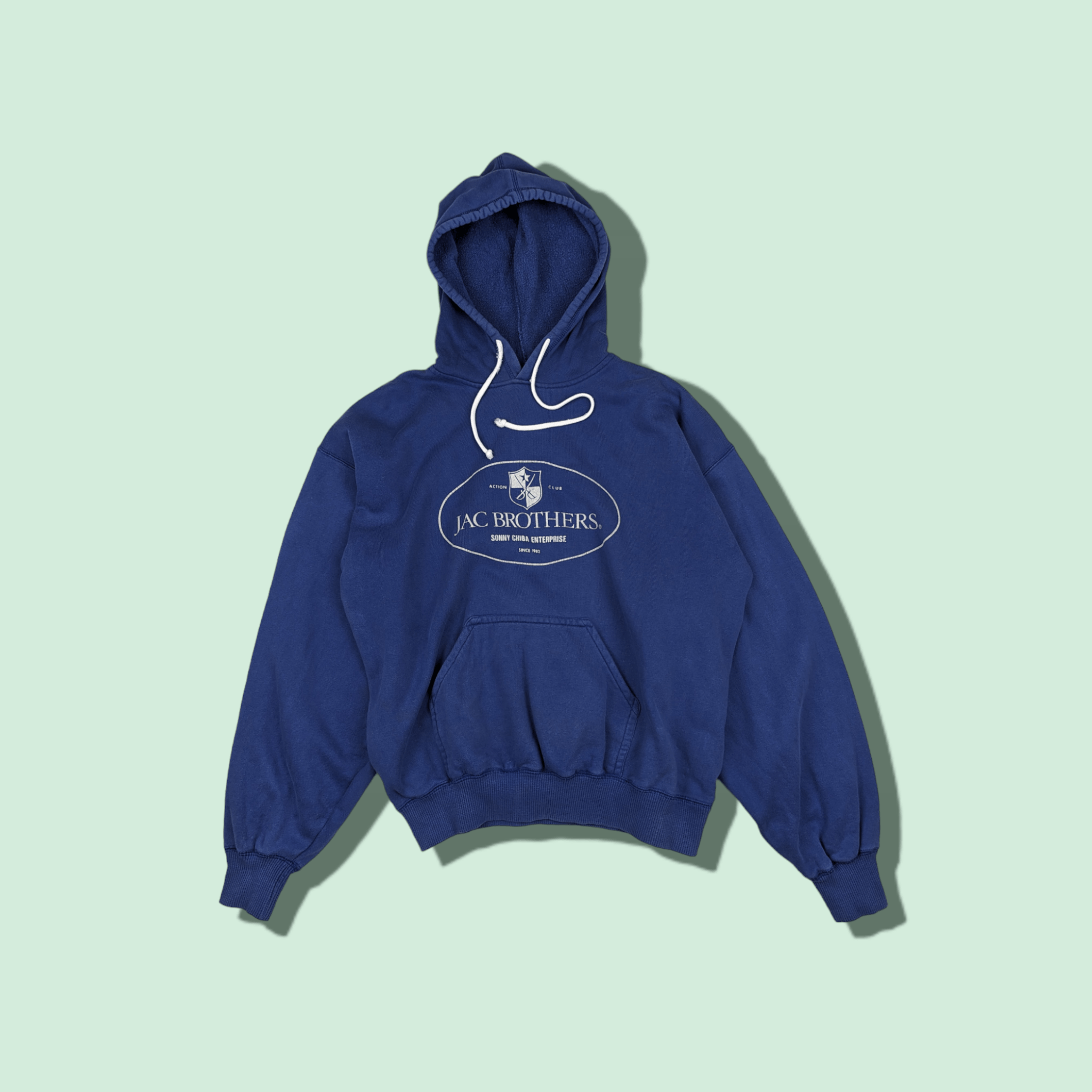 Japanese Brand Vintage 90's JAC BROTHERS Sony Chiba Studio Hoodie Jumper Size US S / EU 44-46 / 1 - 1 Thumbnail