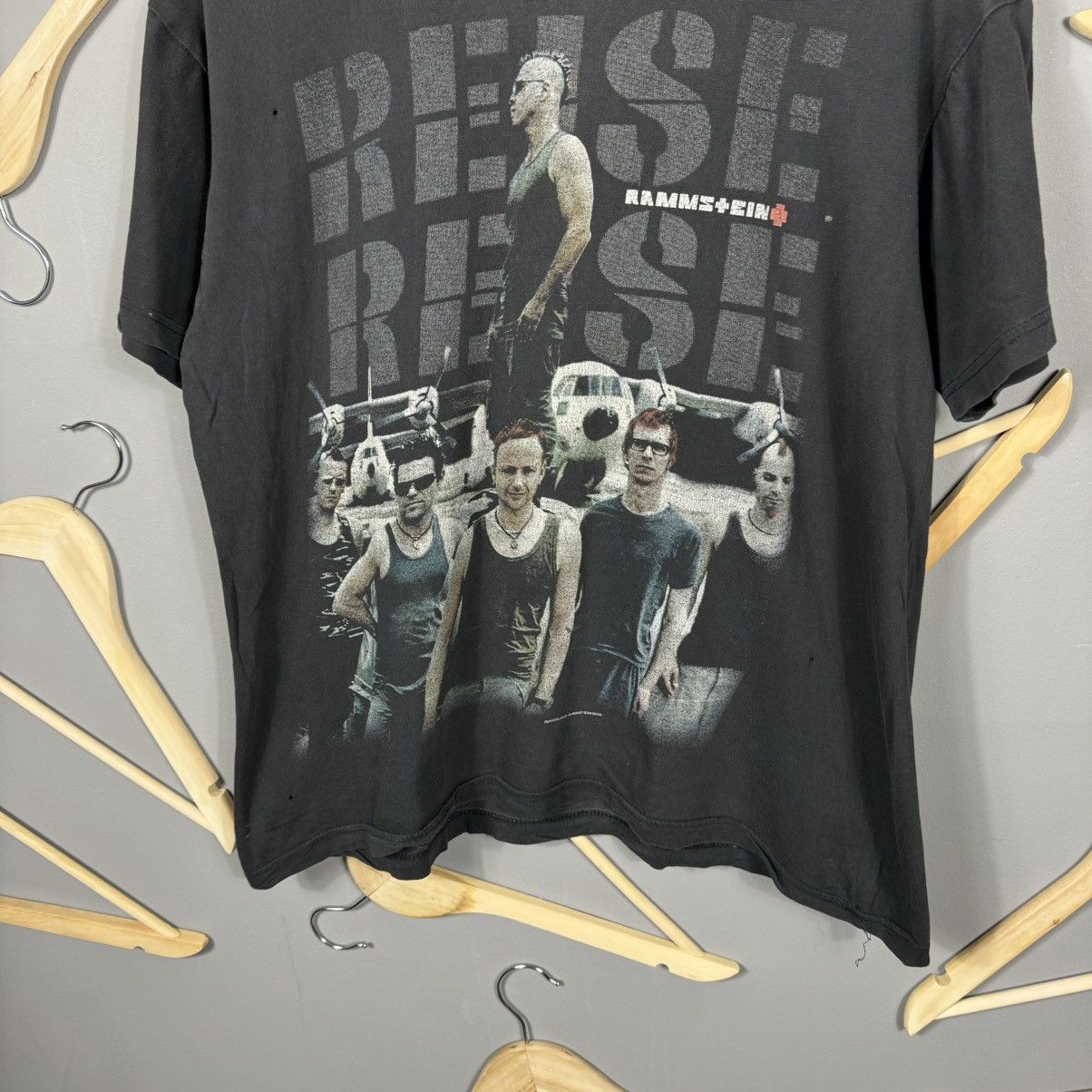 Band Tees Vintage 2004 Rammstein Raise Raise Band T-shirt Size US M / EU 48-50 / 2 - 4 Thumbnail