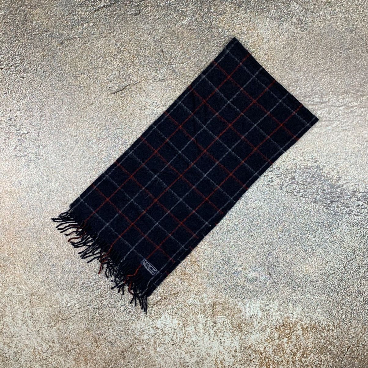 Burberry Vintage Burberry’s 100% Cashmere Blue Pattern Scarf Size ONE SIZE - 2 Thumbnail