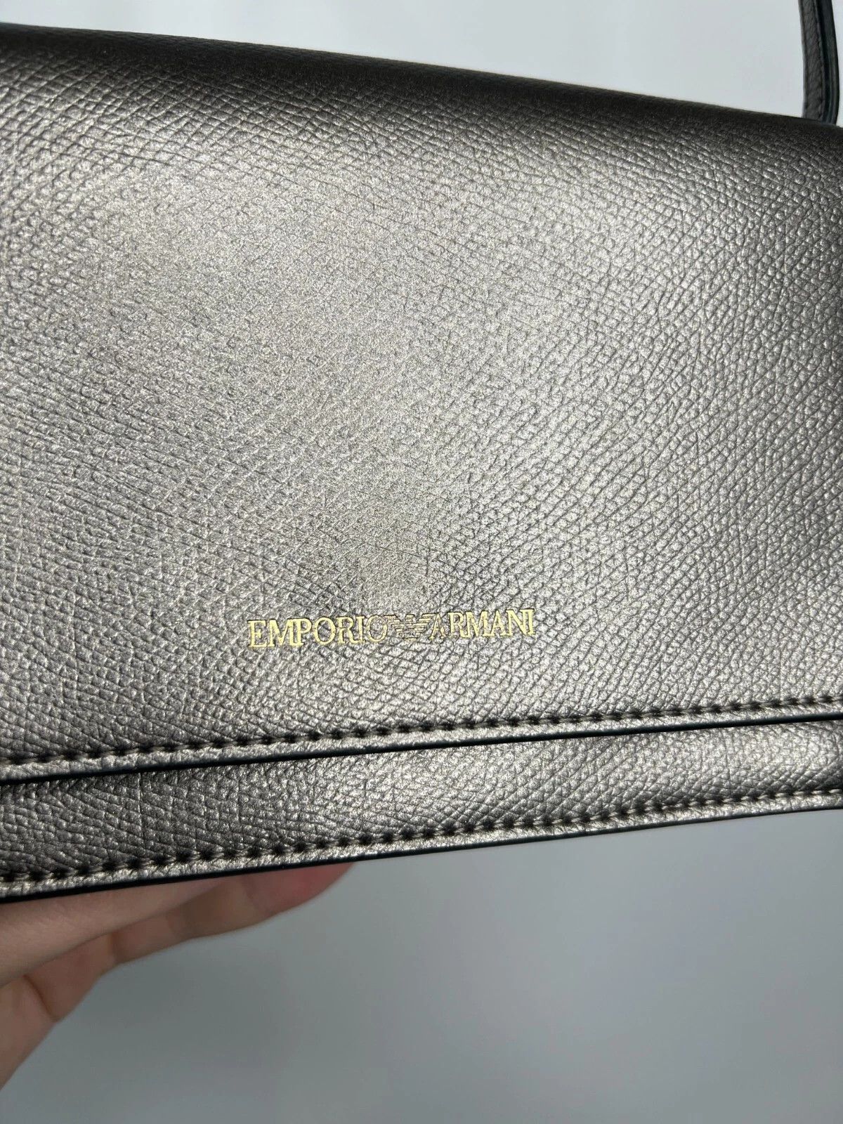 Emporio Armani Emporio Armani Acciaio & Nero Small Cross Body Bag Size ONE SIZE - 3 Thumbnail