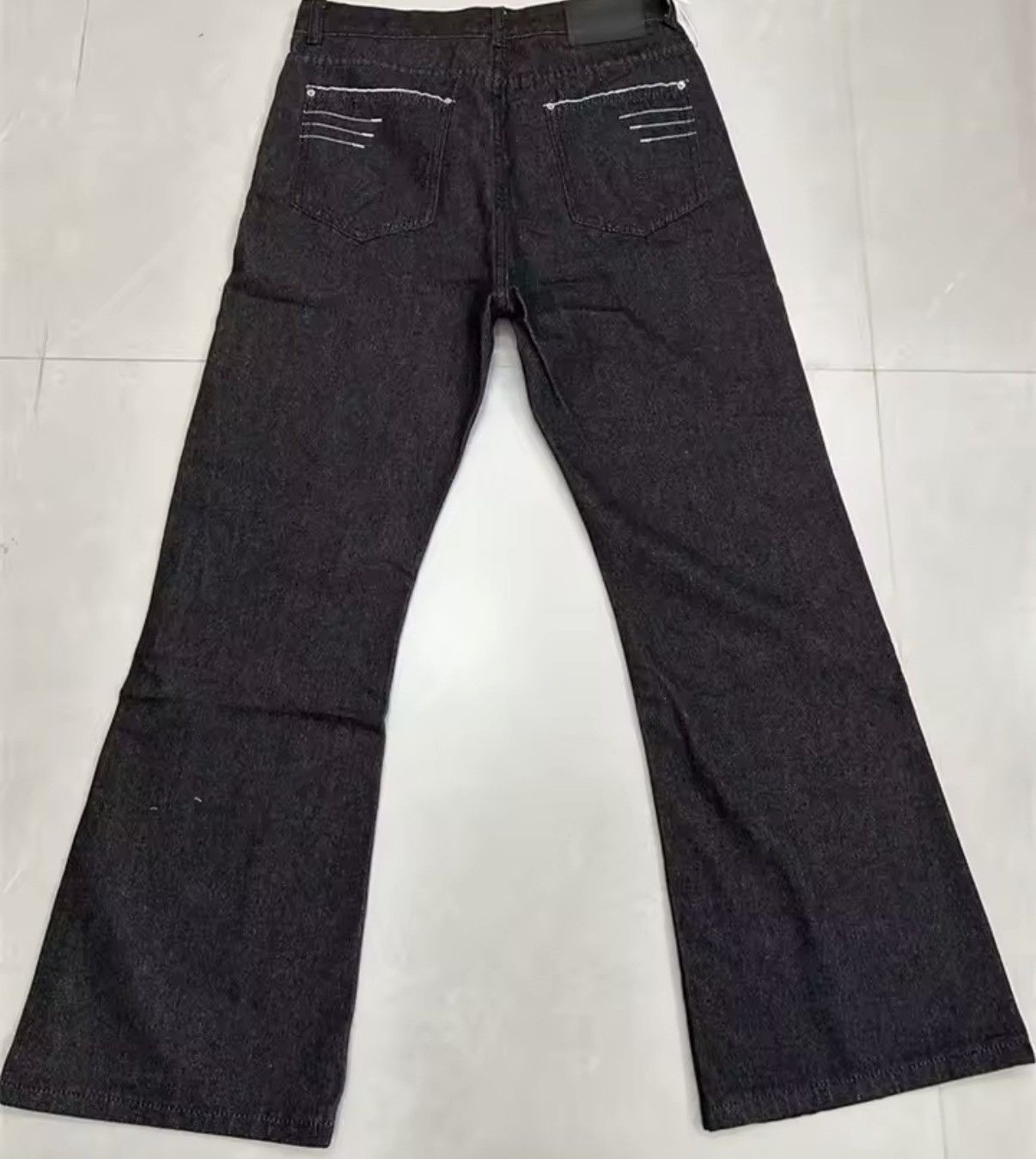 Other Casual Y2K Gothic Zip Wide Leg Pants Trousers Size US 31 - 4 Thumbnail