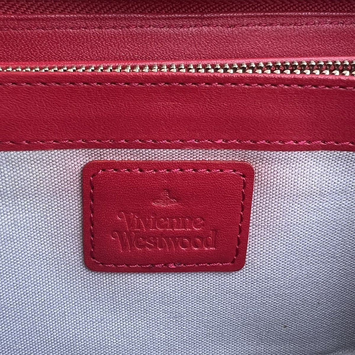 Vivienne Westwood Vivienne Westwood Long Wallet Round Zipper Polly Red Orb Size ONE SIZE - 9 Thumbnail