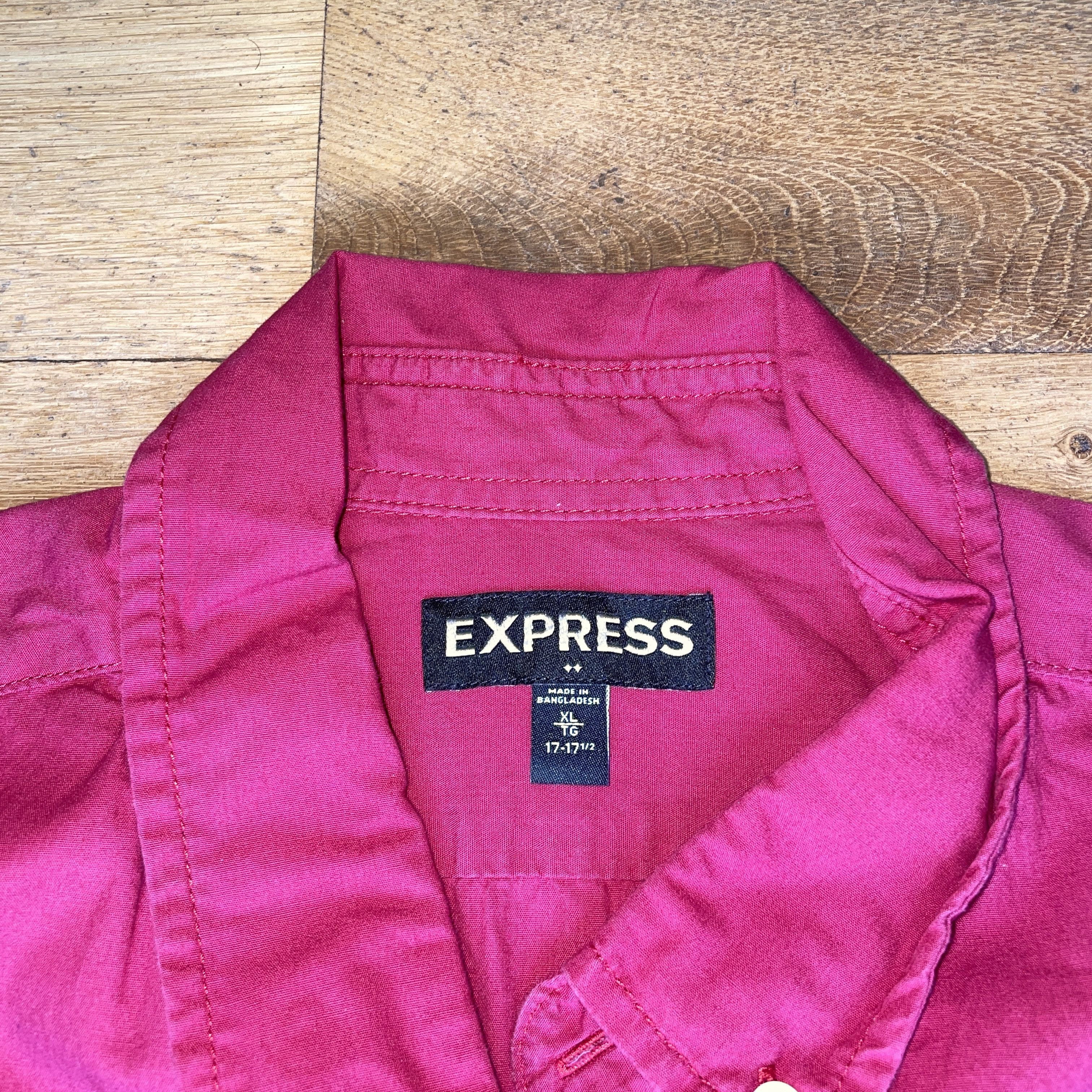 Express Express Men's Fashionable Elegant Cotton Shirt Size Xl Size US XL / EU 56 / 4 - 2 Thumbnail