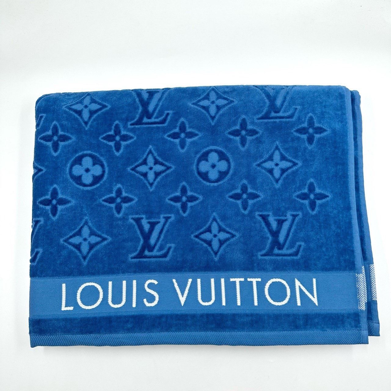 Louis Vuitton Louis Vuitton Monogram Blue Beach Towel Size ONE SIZE - 1 Thumbnail