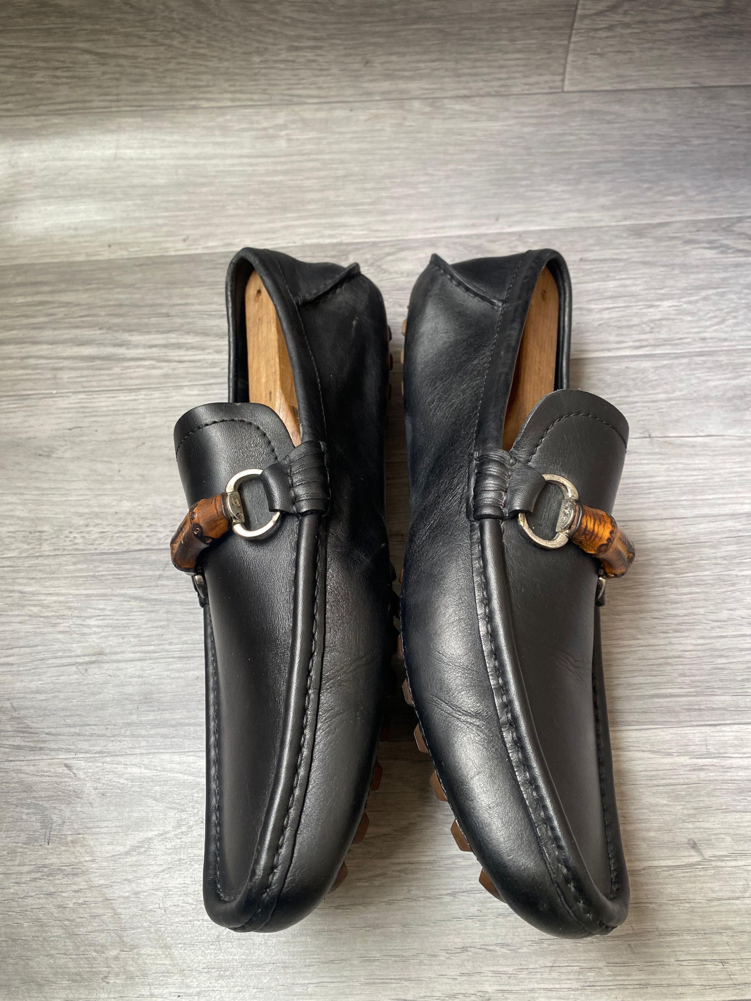 Gucci Gucci Bamboo Horsebit Black Leather Loafers UK 7.5 US 8.5 Size US 8.5 / EU 41-42 - 5 Thumbnail