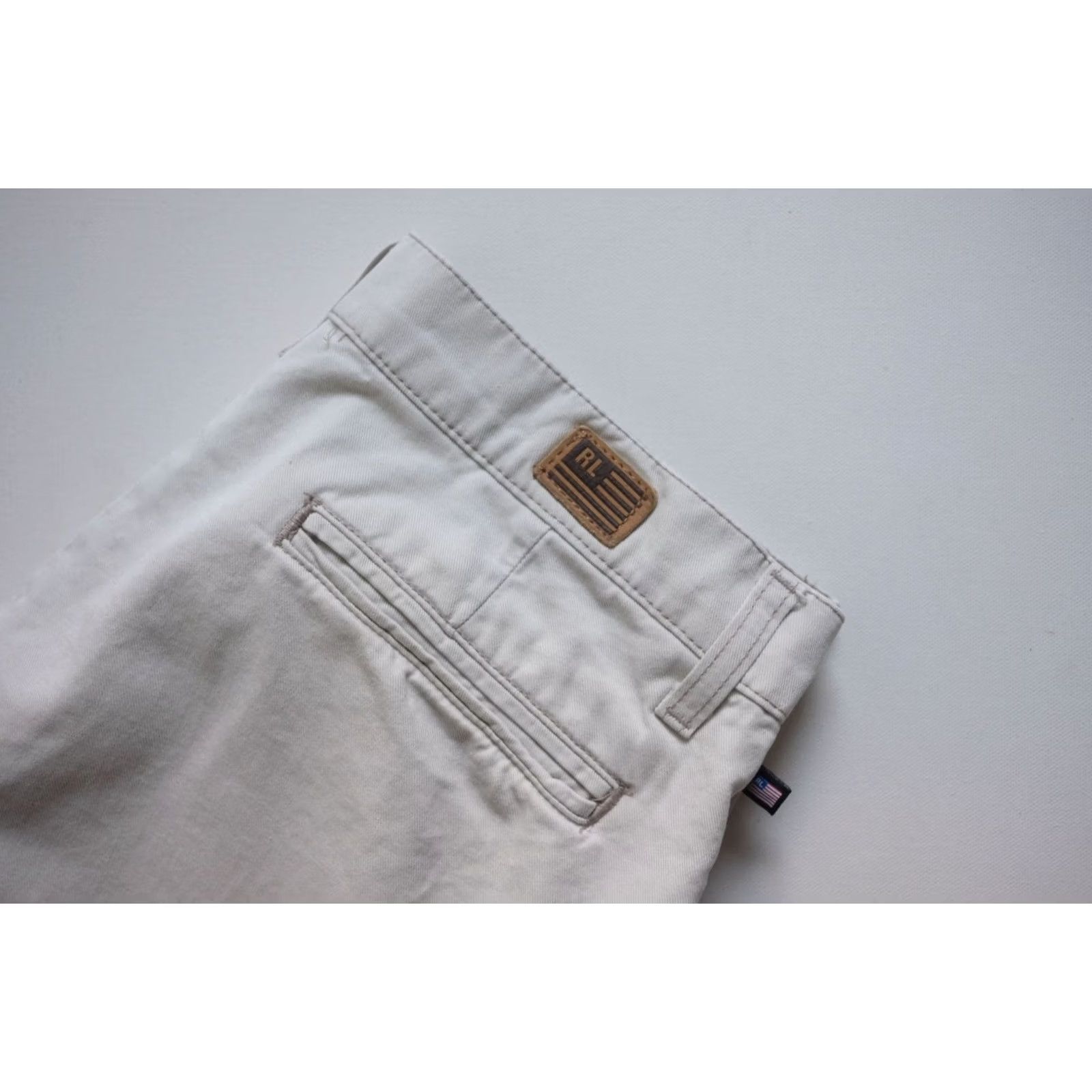 Ralph Lauren VINTAGE RALPH LAUREN FLARE Jeans 8 100% COTTON KHAKI SZ 90s Y2K RETRO POLO JEAN COMPANY Size 30" / US 8 / IT 44 - 6 Thumbnail