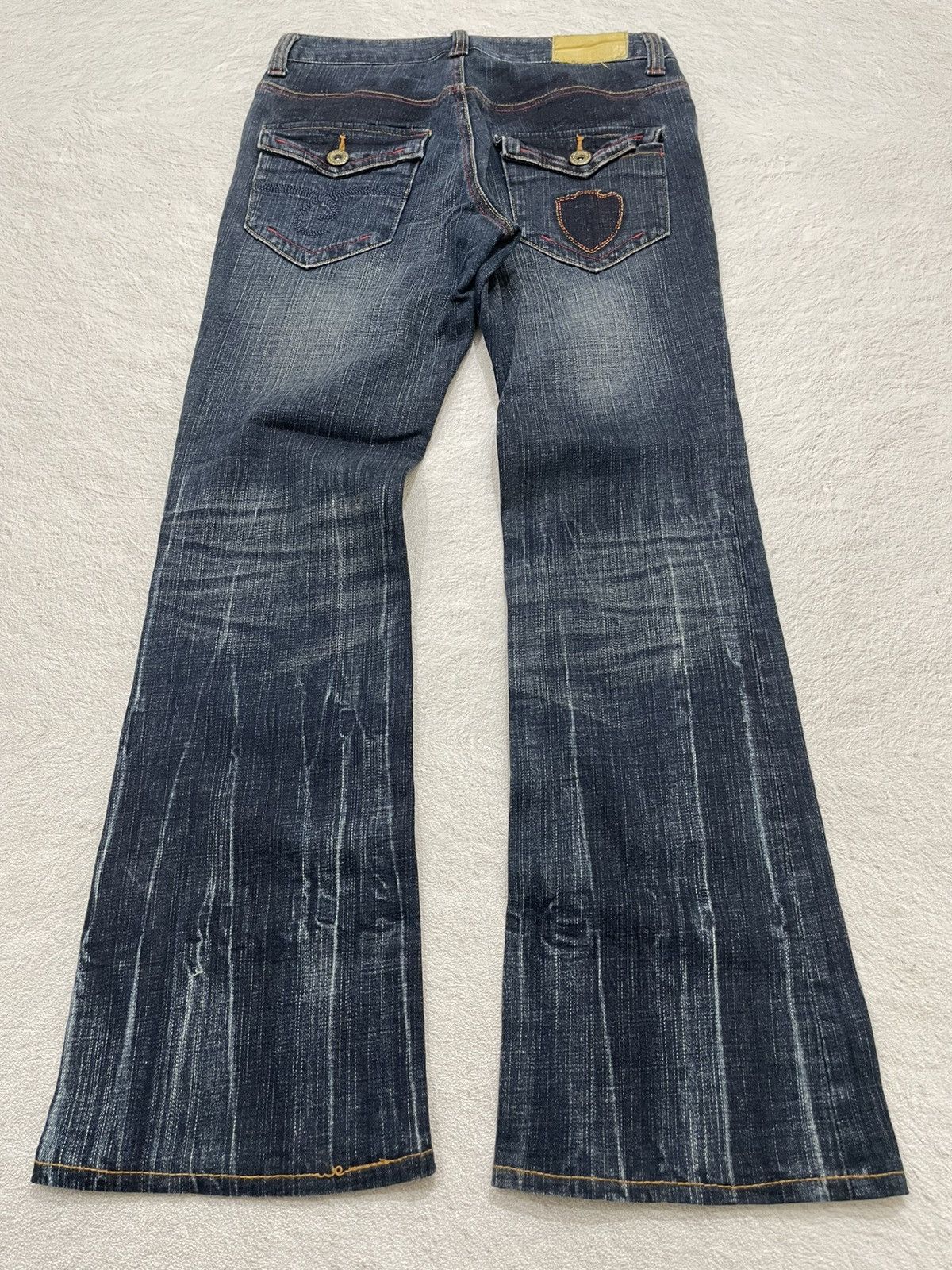 Japanese Brand 2000s Diesel Flared Denim Wash Jeans Bootcut Rare Y2K if6was Size 28" / US 6 / IT 42 - 2 Thumbnail