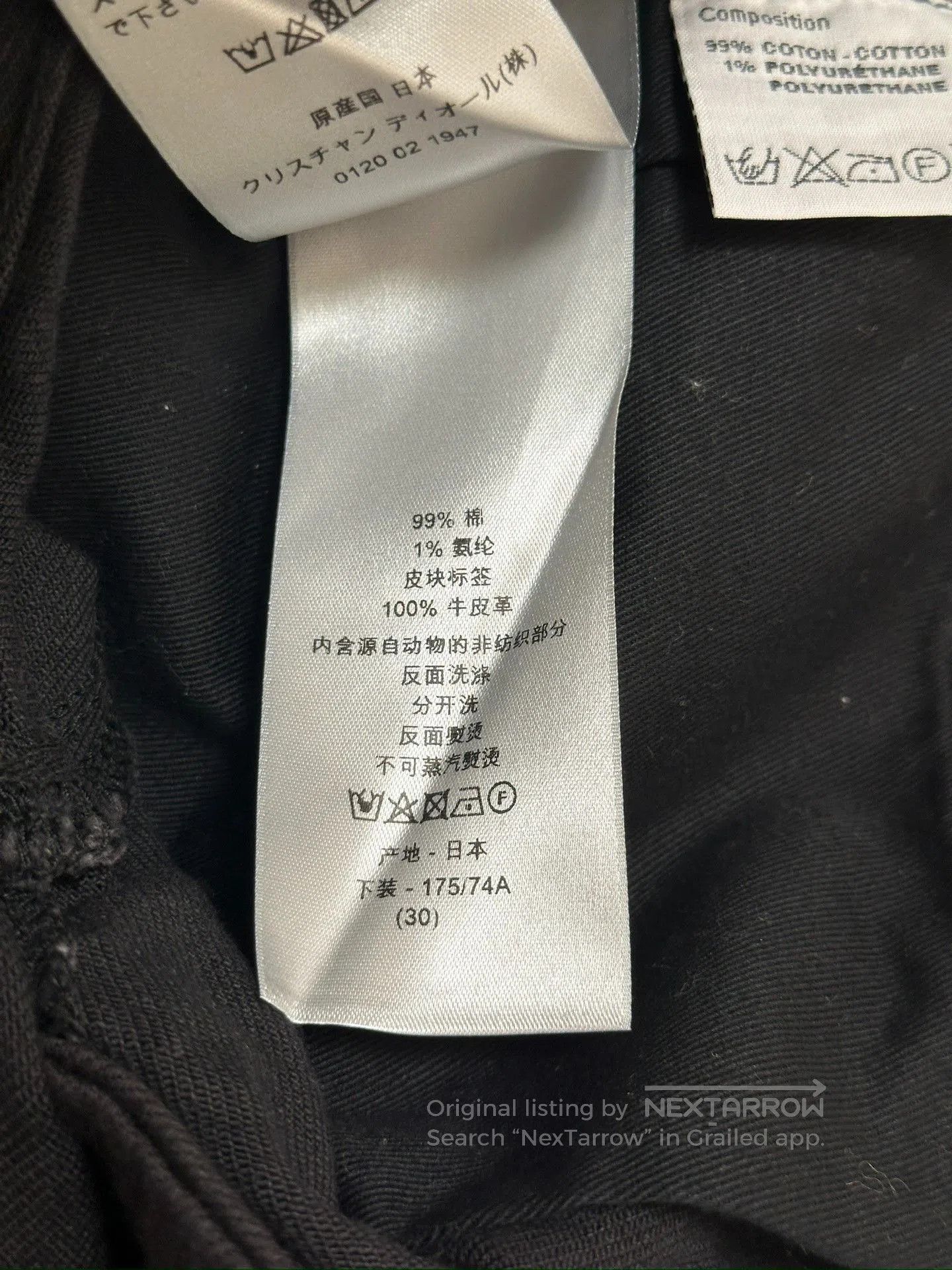 Dior Dior CD Embroidered Logo Black Jeans. Size US 30 / EU 46 - 8 Thumbnail