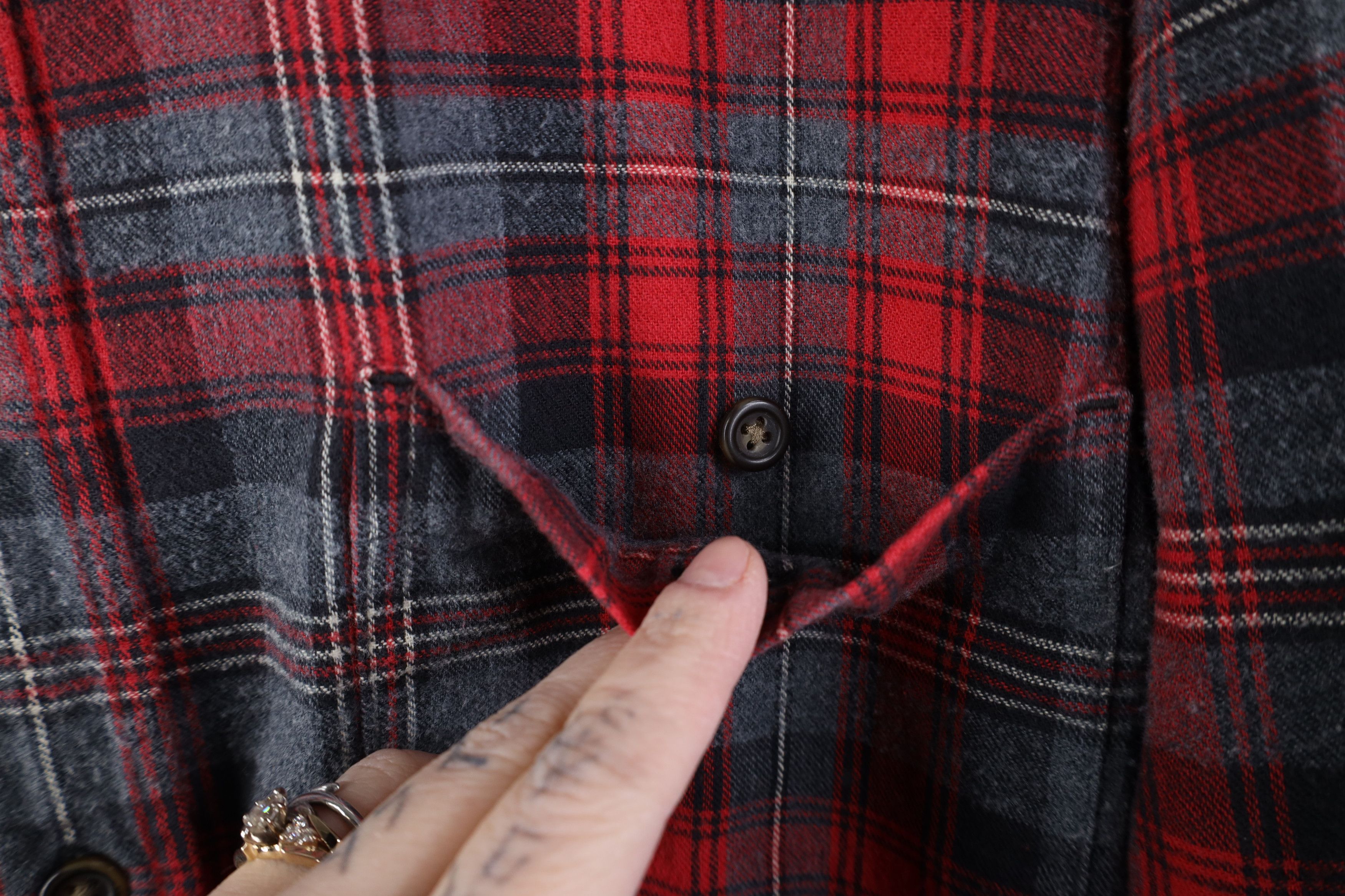 Eddie Bauer Vintage 90s Eddie Bauer Flannel Collared Button Shirt Plaid Size US L / EU 52-54 / 3 - 5 Thumbnail