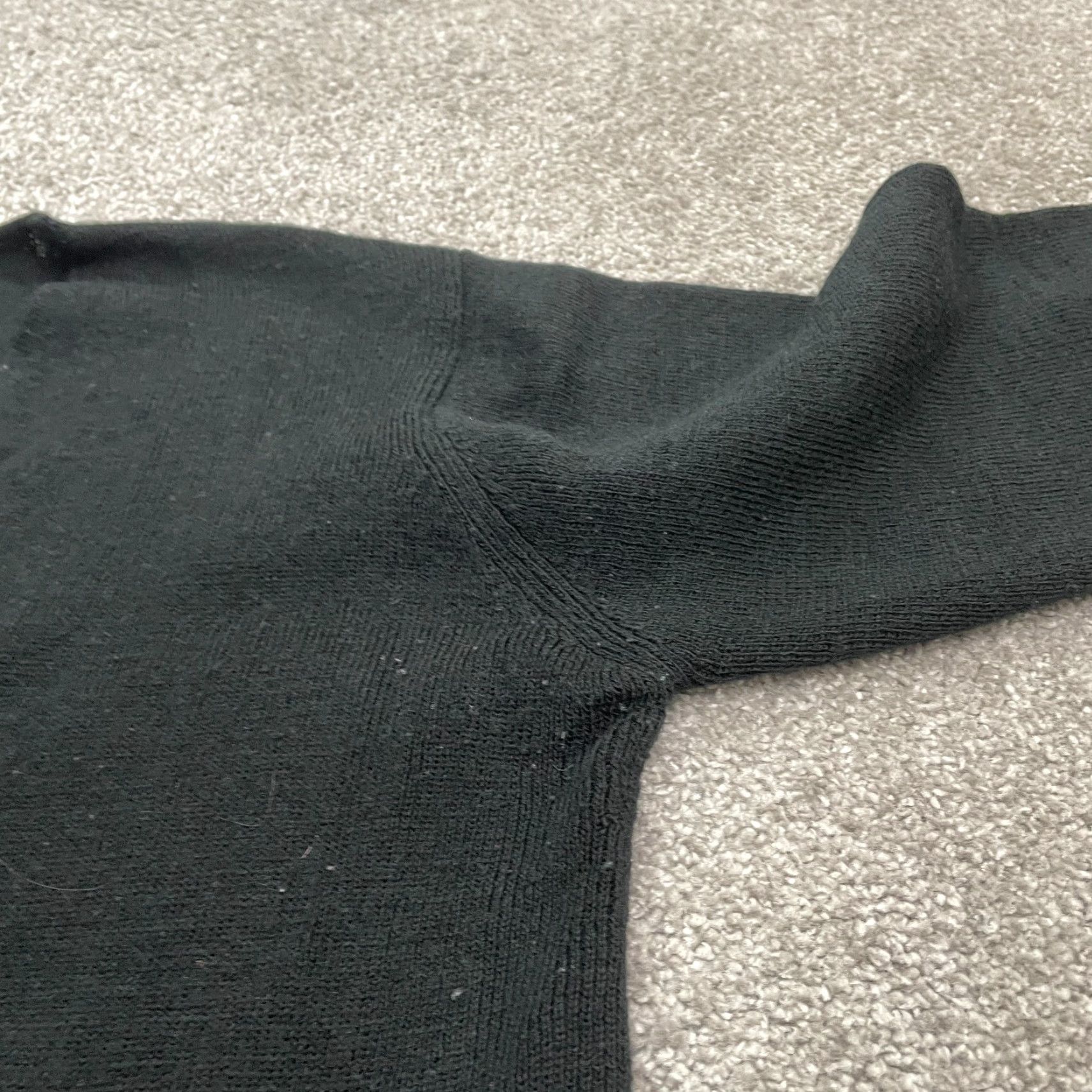 Vintage VINTAGE? No. Just Charlot Halton Full Zip Sweater Women One Size Black Acrylic Wool Knit Size ONE SIZE - 6 Thumbnail