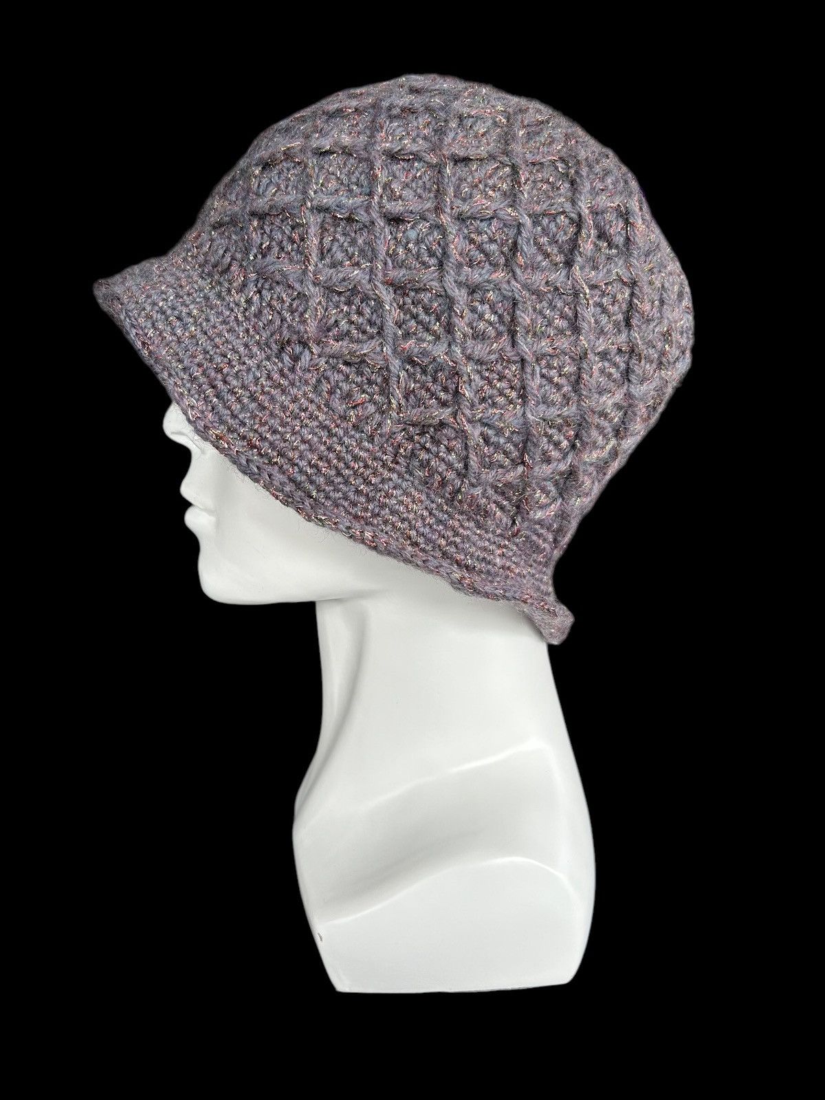 Japanese Brand × Kapital × Vintage Crochet Knitted Handmade Bucket Hats ☠️☠️ Size ONE SIZE - 3 Thumbnail