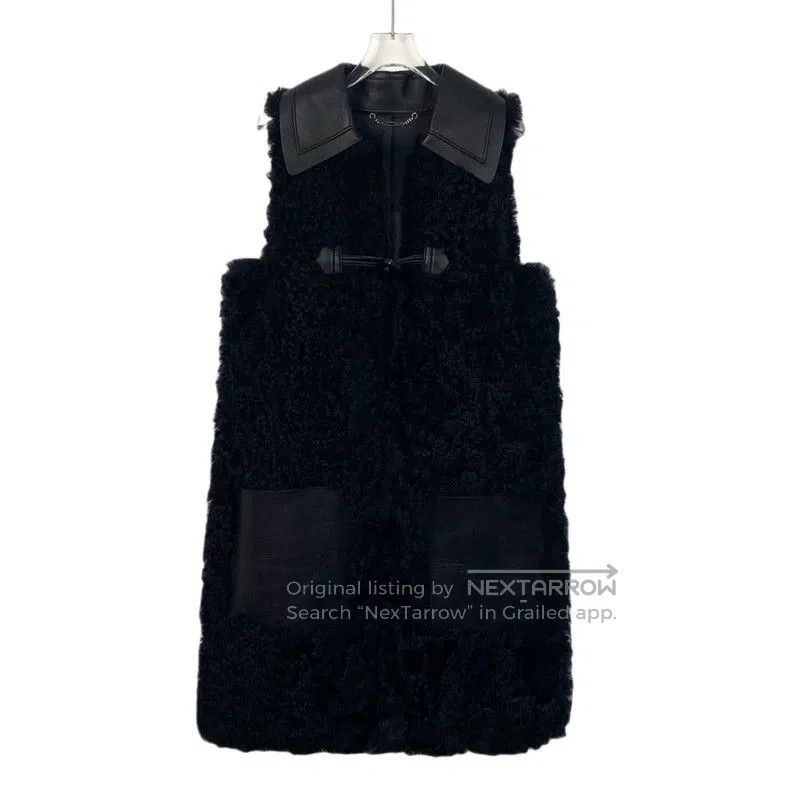Fendi Fendi Black Shearling Collar Vest Outerwear. Size US M / EU 48-50 / 2 - 1 Thumbnail