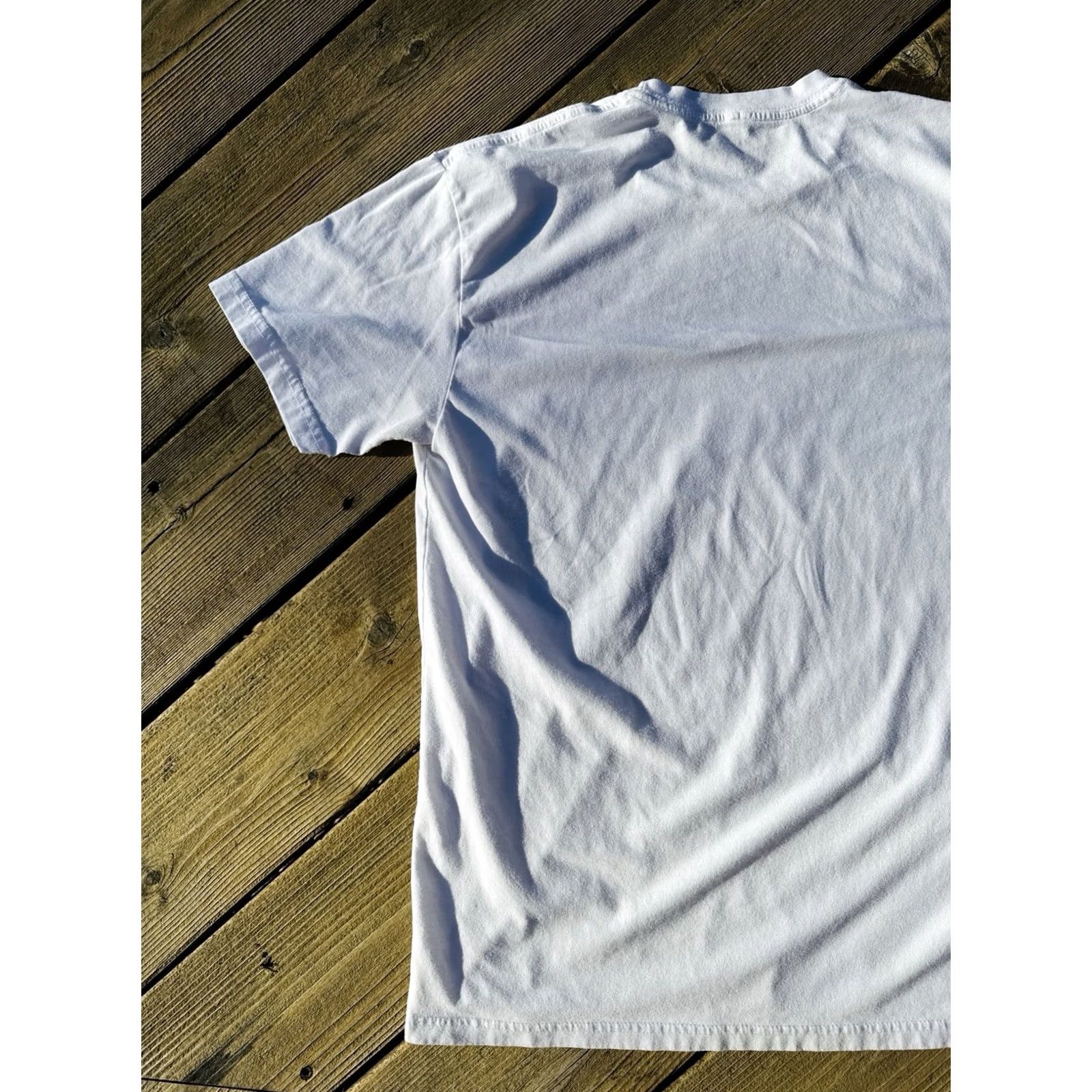 Vintage Five Crown Skull Headphones T Shirt DJ Turntable Graphic Tee White Mens M Size US M / EU 48-50 / 2 - 6 Thumbnail