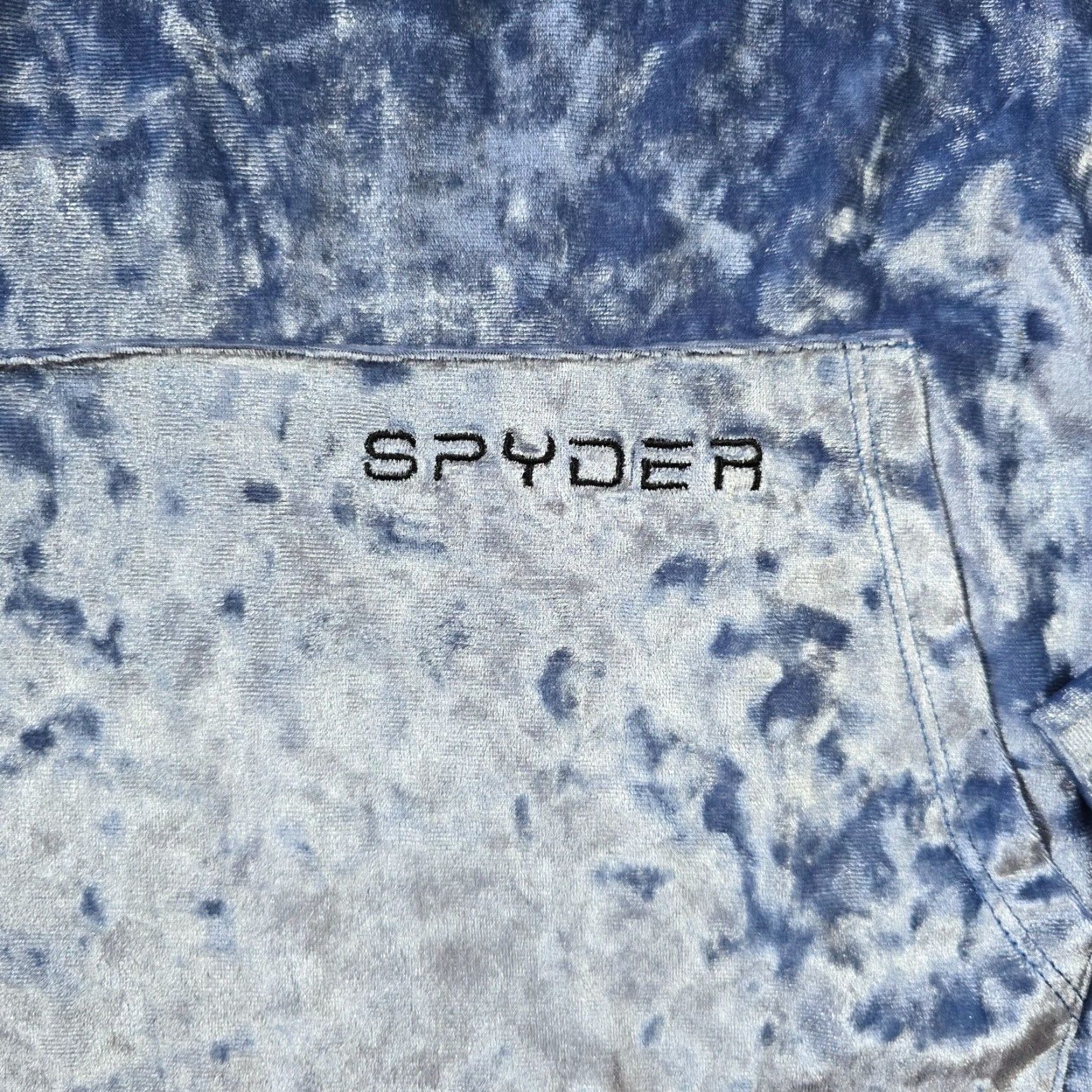 Spyder Spyder Womens XL Blue Velour Hoodie Pockets Sweatshirt Sweatshirt Athletic Lounge Shirt Hoodie Women XL Blue Velour Spyder Logo Pockets Classic 90s? Size XL / US 12-14 / IT 48-50 - 5 Thumbnail
