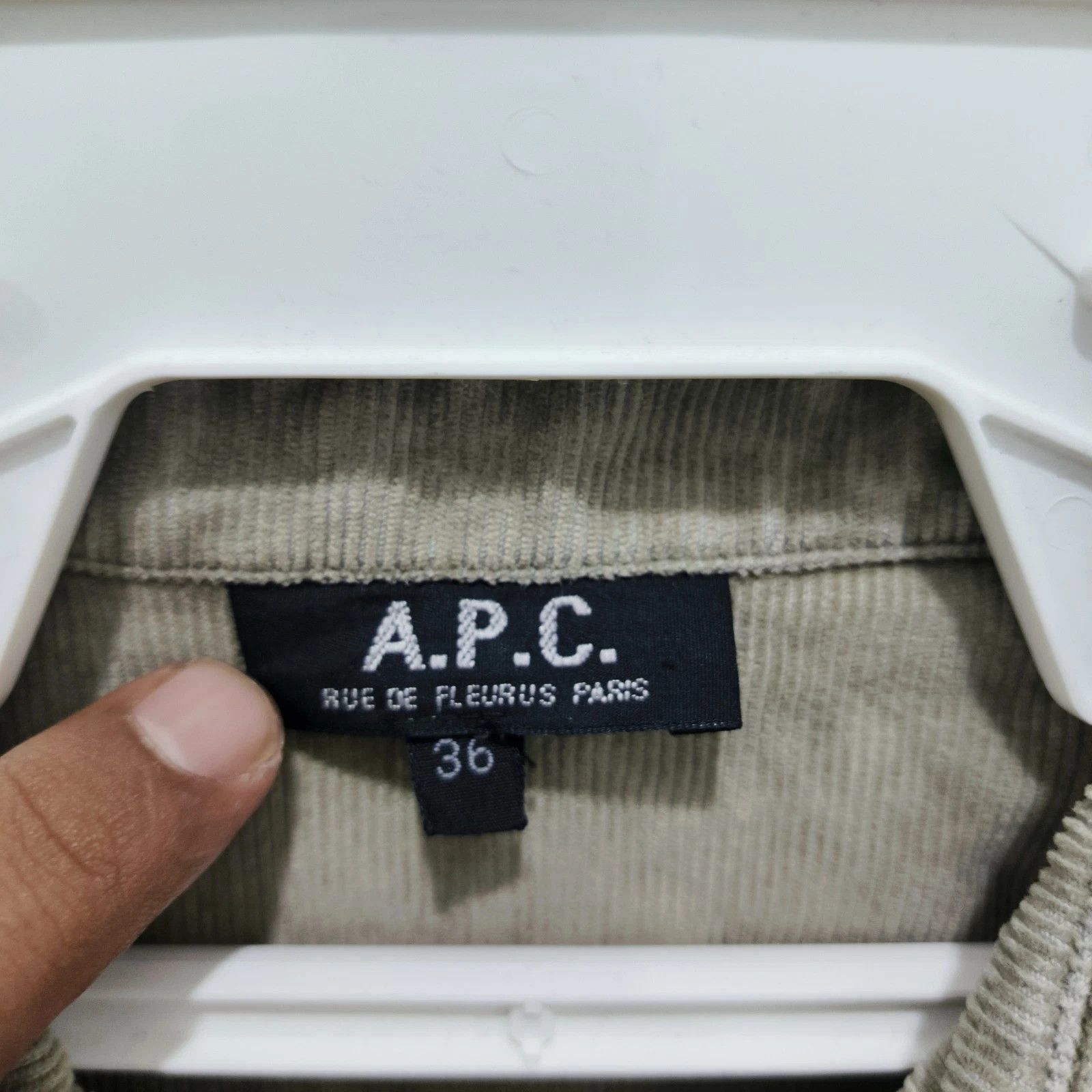 A.P.C. Vintage A.P.C. Corduroy Long Coat Jacket Made in France Size XS / US 0-2 / IT 36-38 - 6 Thumbnail