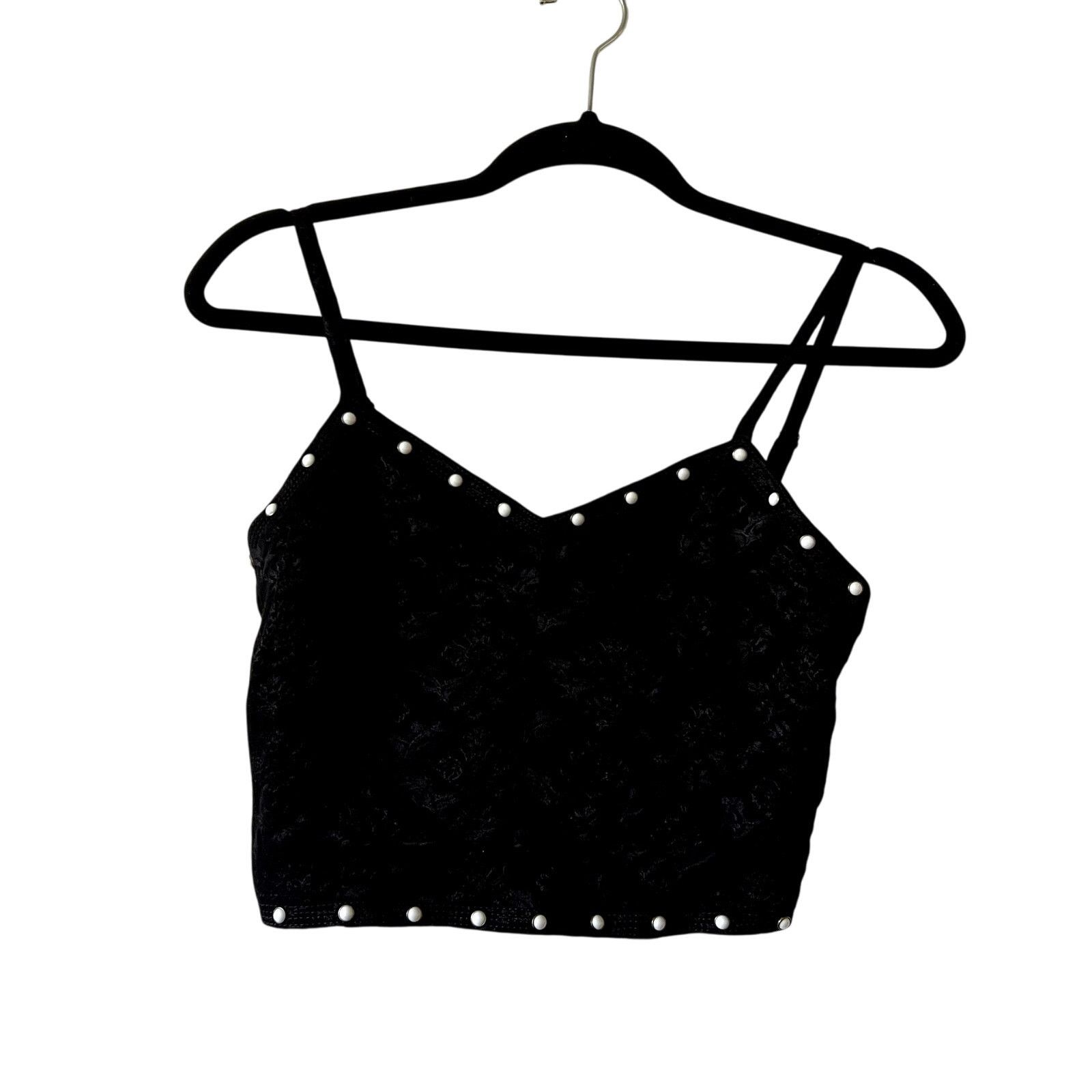 Sandro Sandro Jacquard crop top black printed size 1 S C10 Size XS / US 0-2 / IT 36-38 - 2 Thumbnail
