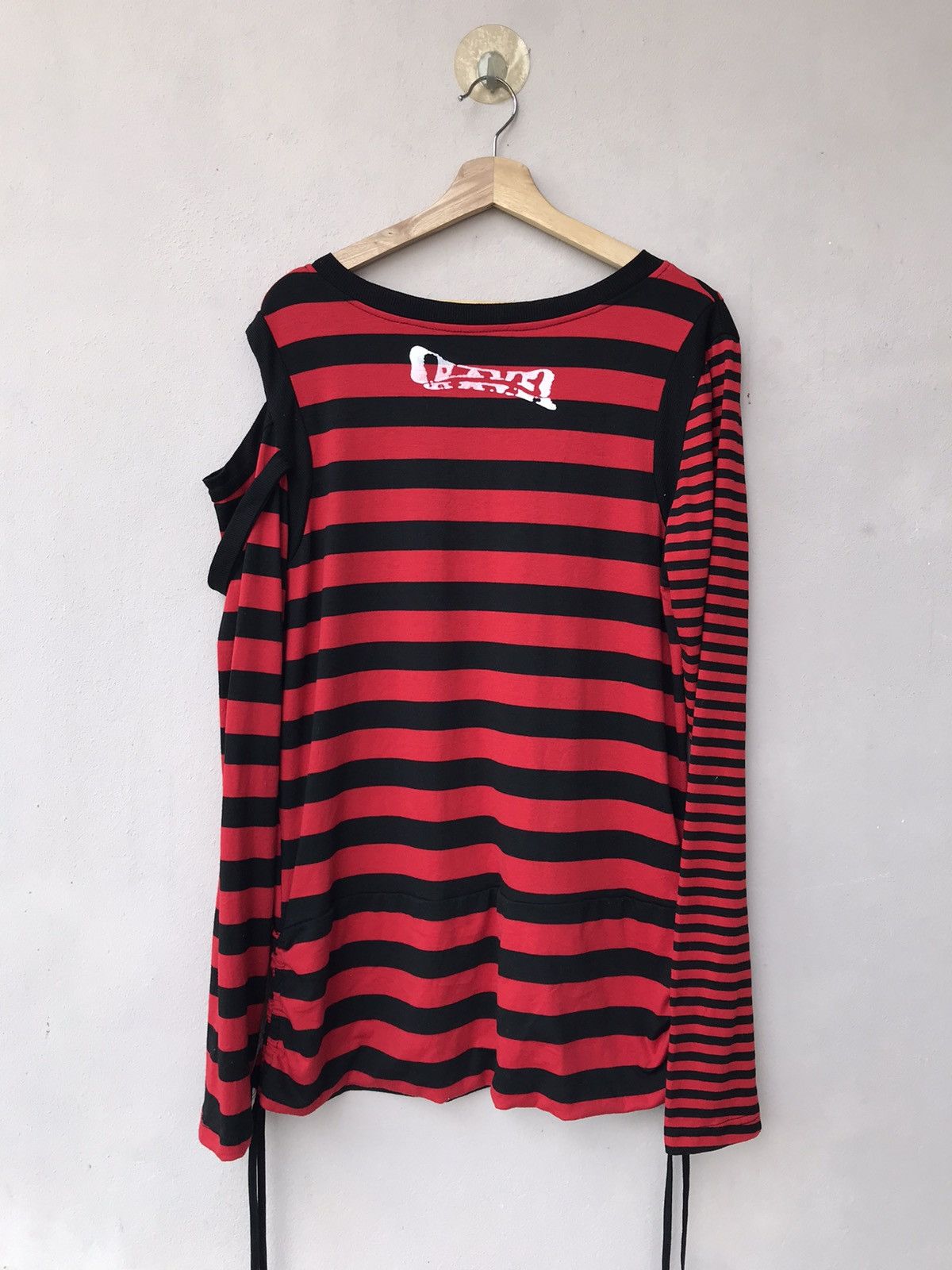 Japanese Brand DRUG HONEY RAVE PUNK SEDITIONARIES STRIPES LONGSLEEVE TEE Size L / US 10 / IT 46 - 10 Thumbnail