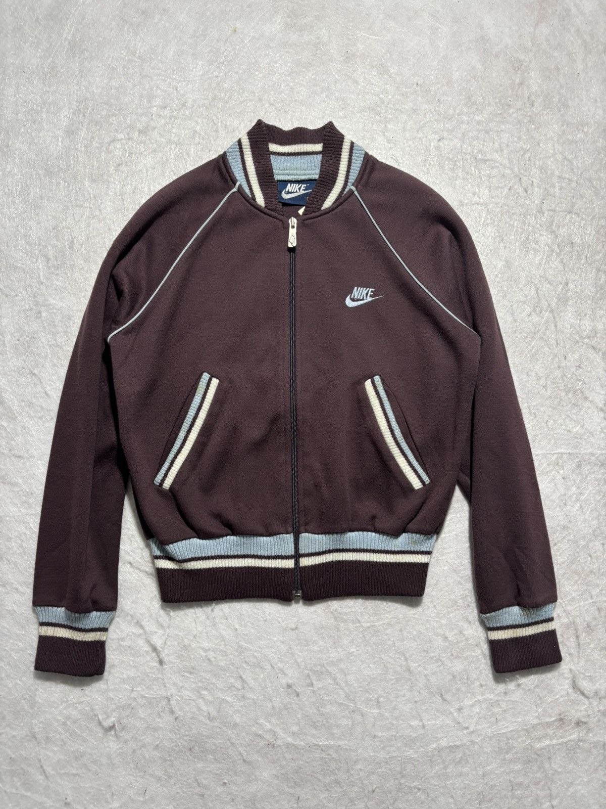 Nike Vintage 80’s Nike Zip Up Jacket Size US S / EU 44-46 / 1 - 1 Thumbnail