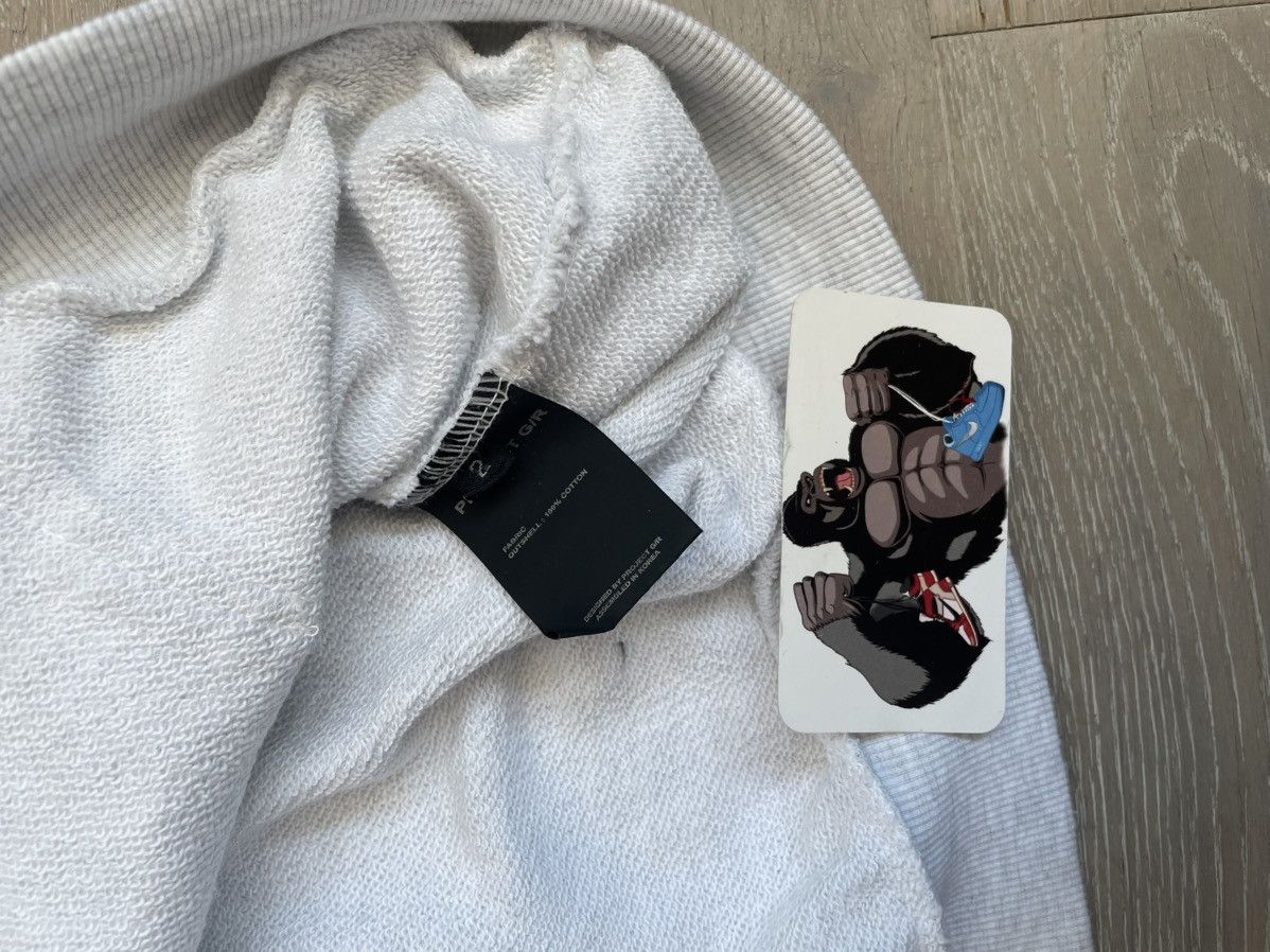 Project GR RECONSTRUCTED FOLDED ZIP HOODIE DIRTY MELANGE NYC