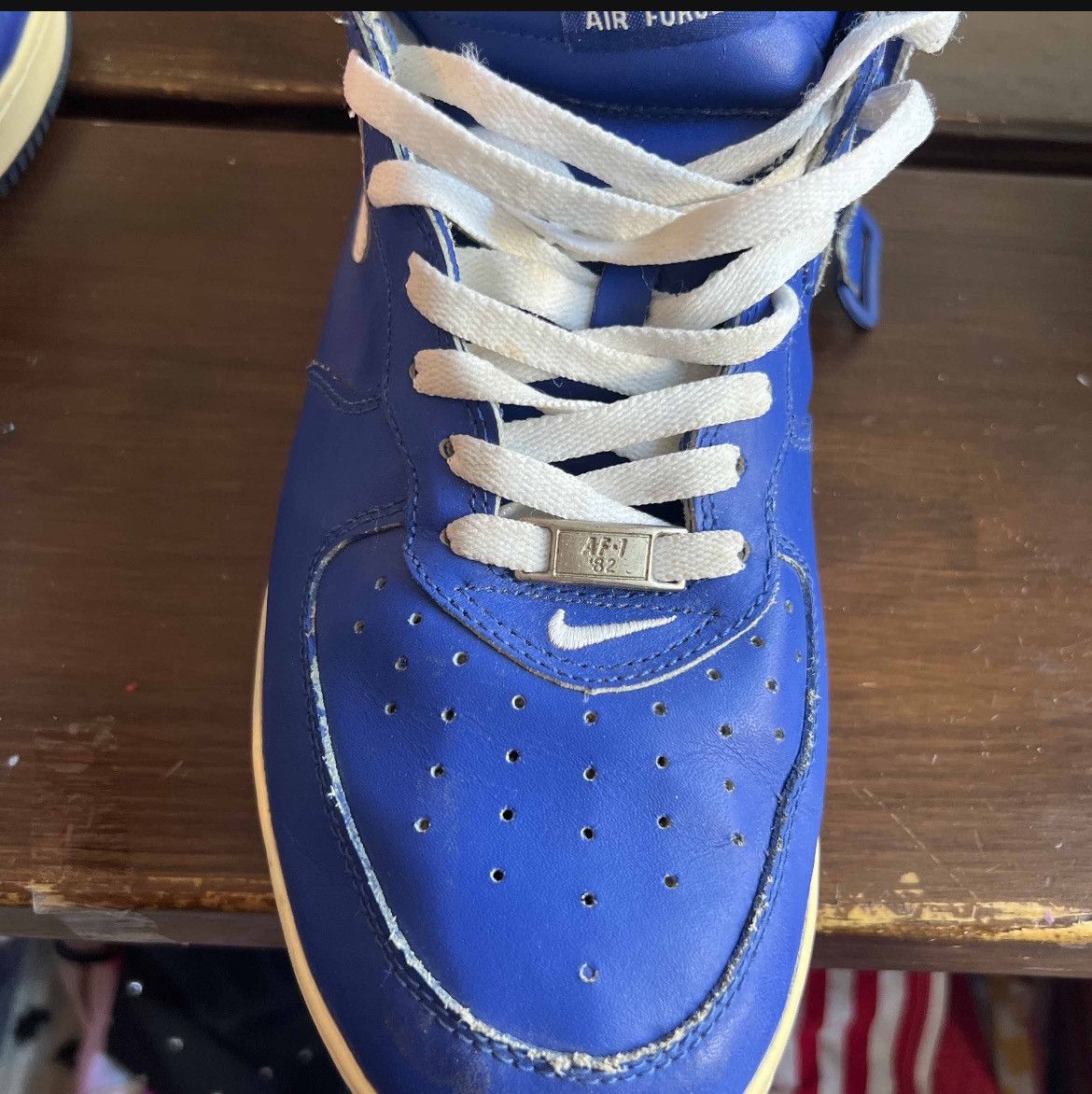 Nike Air Force 1 mid sport royal Size US 10 / EU 43 - 6 Thumbnail