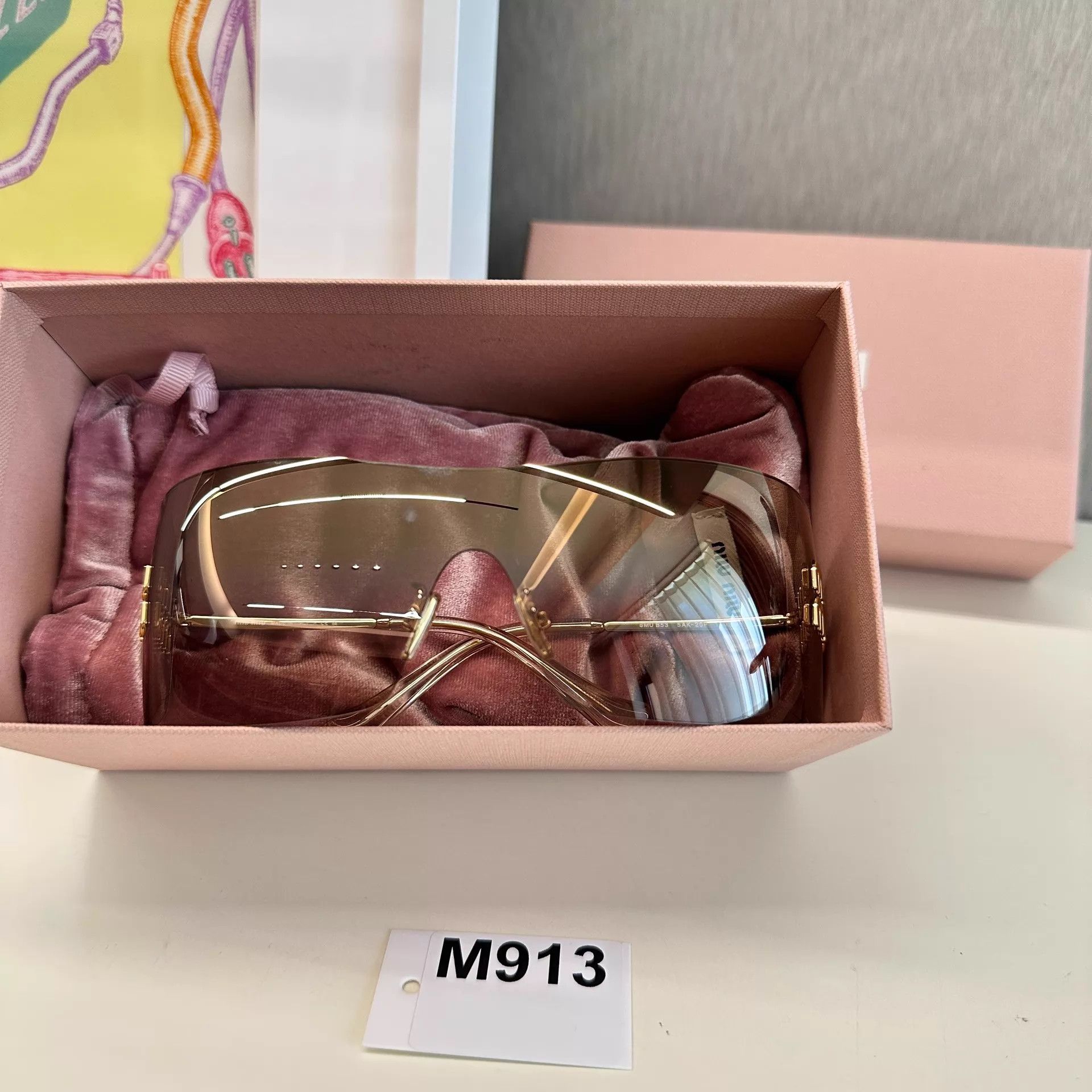 Miu Miu MIU MIU Frameless Shades, New, Case & Dust Bag, M913 Size ONE SIZE - 8 Thumbnail