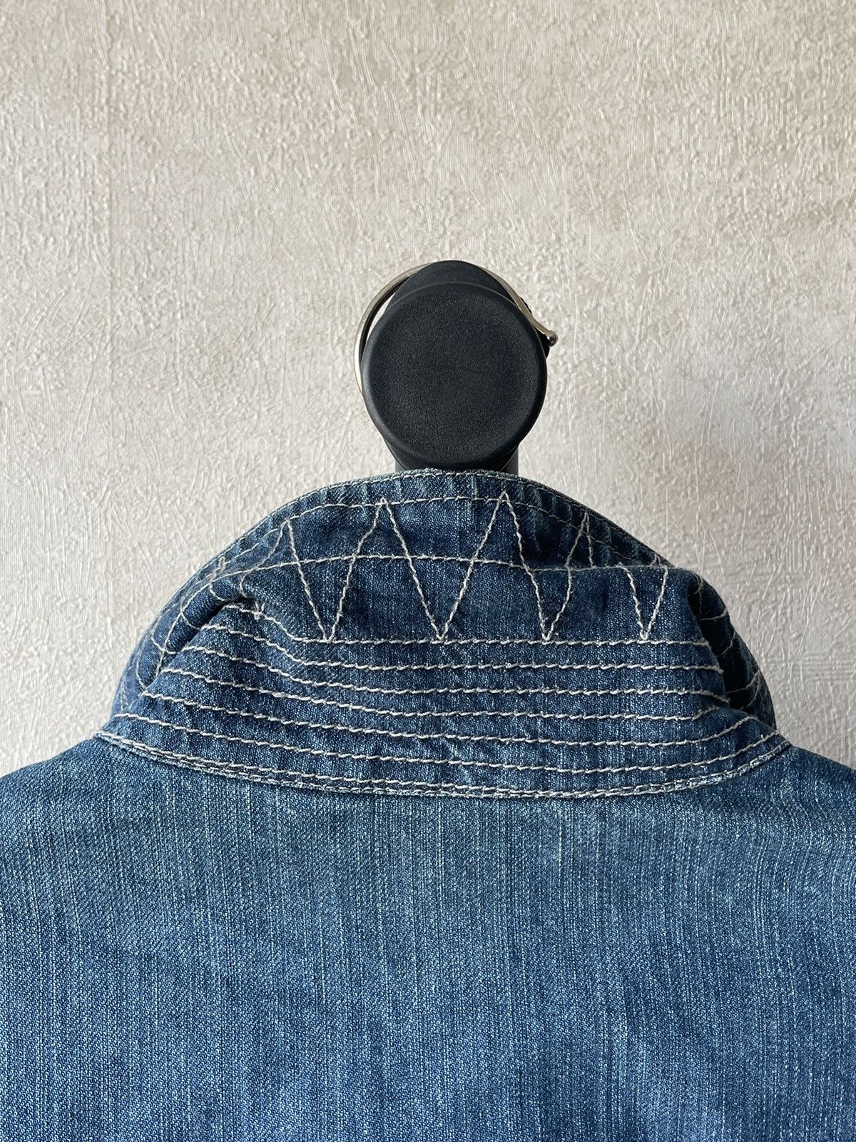 Kenzo 90s Vintage Kenzo Homme Distressed Denim Jacket Size US M / EU 48-50 / 2 - 15 Thumbnail