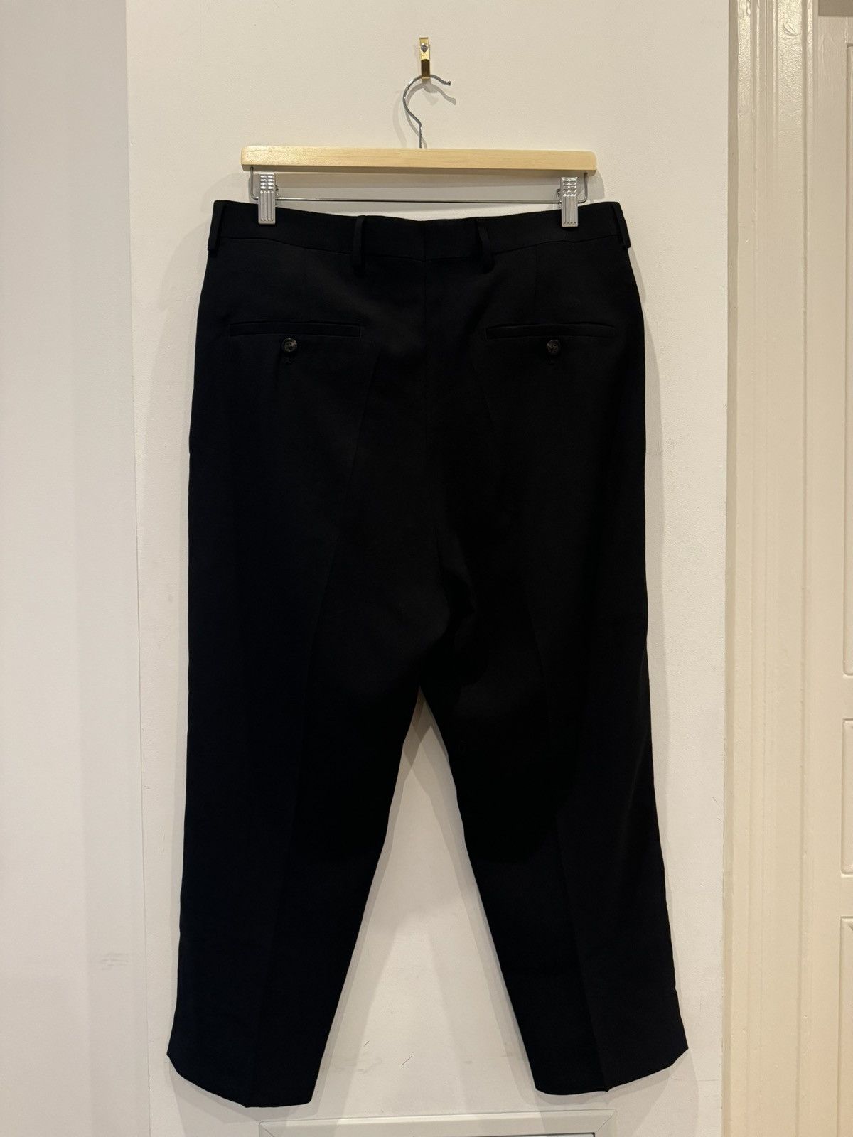 Rick Owens Cropped Astiare Wool Viscose crepe pants 48 Size US 31 - 2 Thumbnail