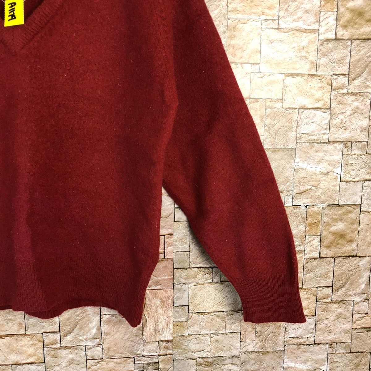 Homespun Knitwear × Japanese Brand Pause vintage Red Knitwear #A1179 Size US XXS / EU 40 - 8 Thumbnail