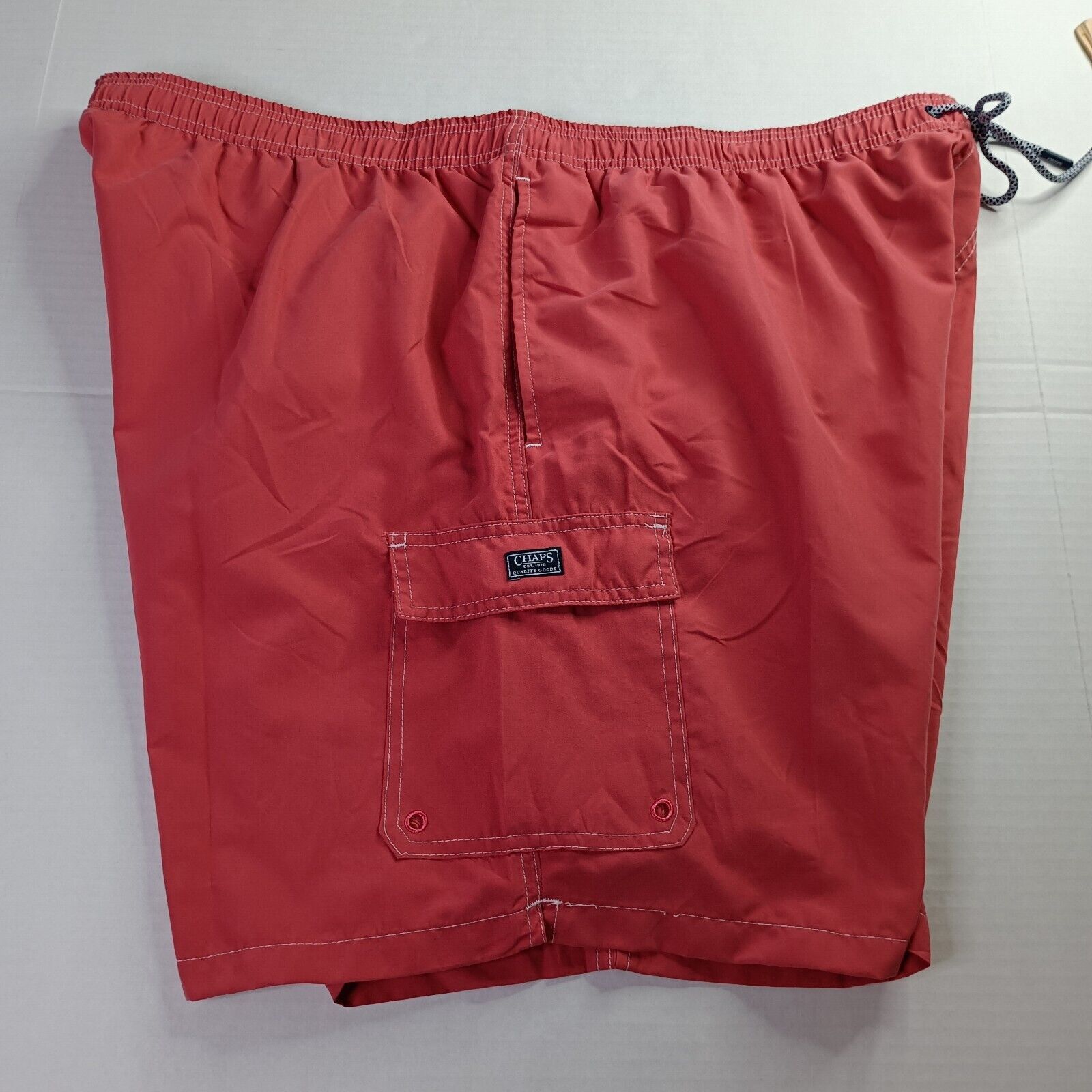 Chaps Chaps Swim Trunks Shorts Men's 3XL Red Rouge Brief Lining Size US 44 / EU 60 - 8 Thumbnail