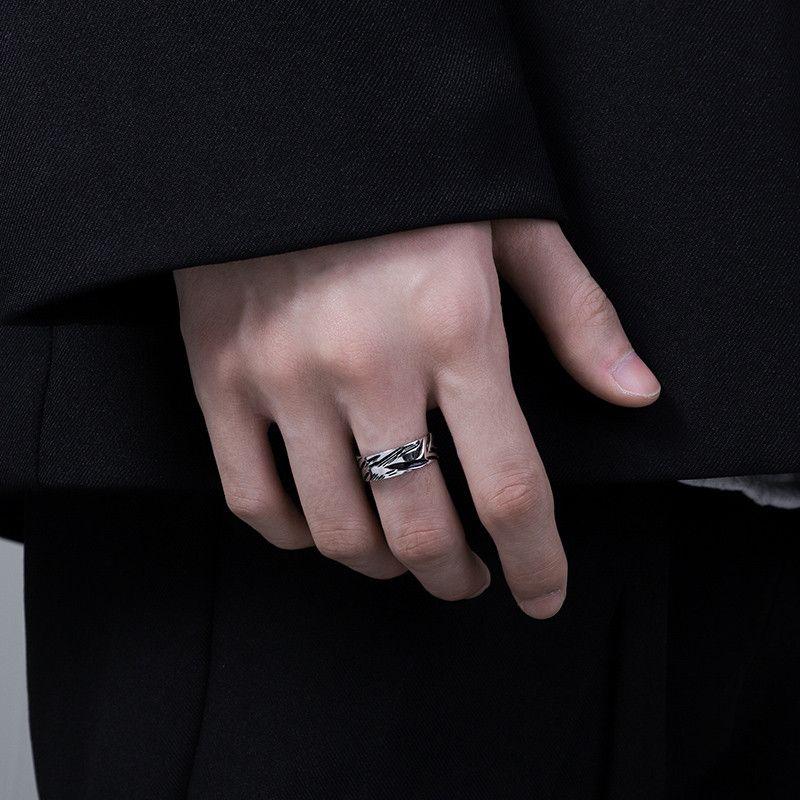 Jewelry Vibe Jewelry Rings Open Size Chrome Ring (Size 7-13) Size ONE SIZE - 2 Thumbnail