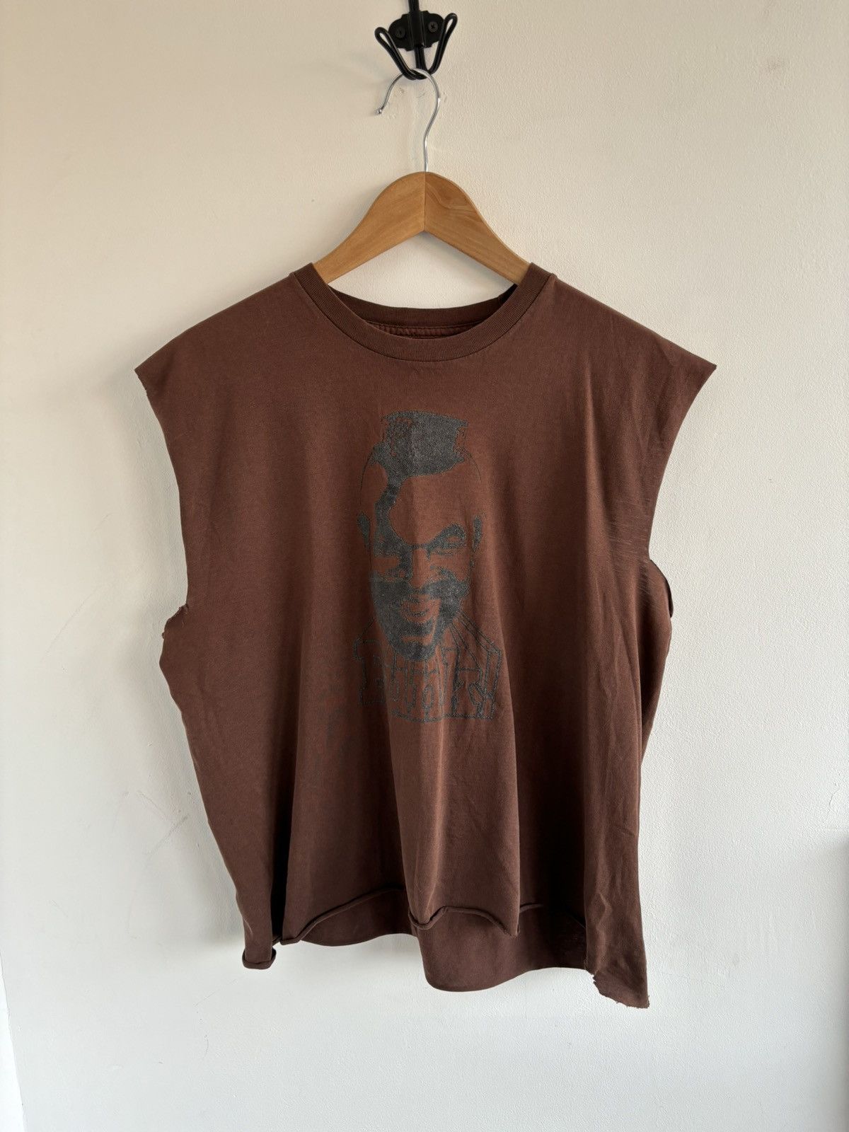 Japanese Brand × Punk and Yo Punk Boxy Brown Tank Top Size US L / EU 52-54 / 3 - 3 Thumbnail