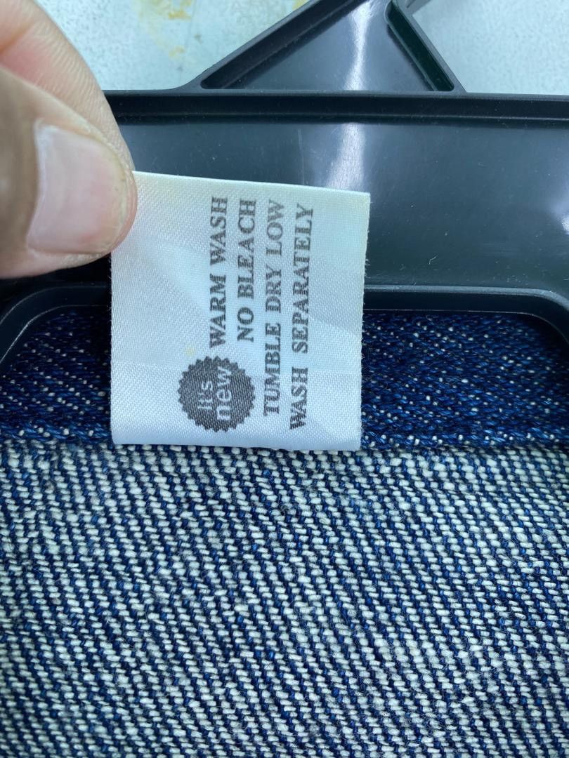 Japanese Brand Vtg 90s japanese made indigo blue denim workwear jacket Size US L / EU 52-54 / 3 - 5 Thumbnail