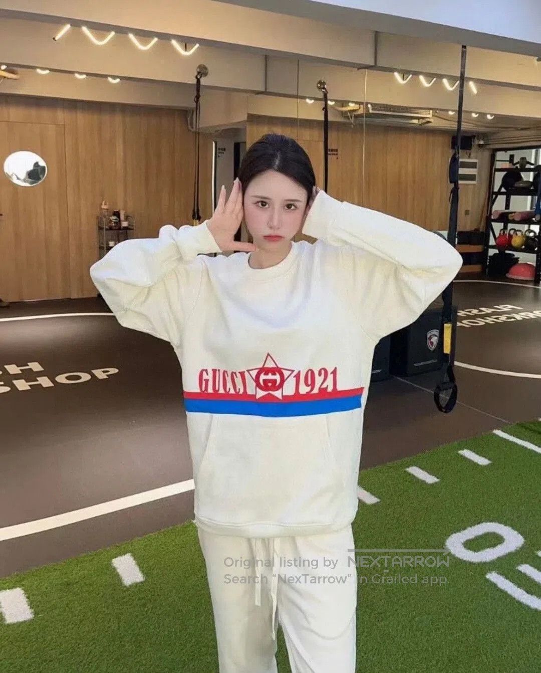Gucci gucci star logo cream sweatshirt size 10. Size US M / EU 48-50 / 2 - 7 Thumbnail