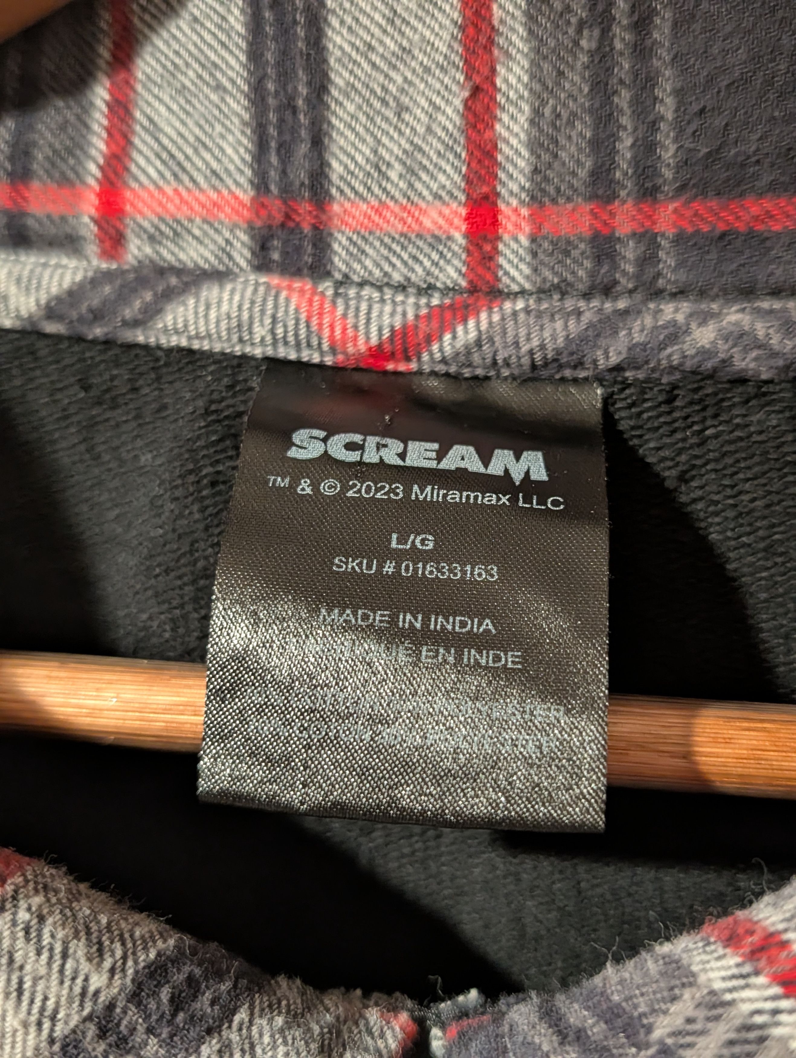 Expert Horror Scream Movie Ghostface Layered Sweatshirt Women Plaid Horror Size L / US 10 / IT 46 - 3 Thumbnail